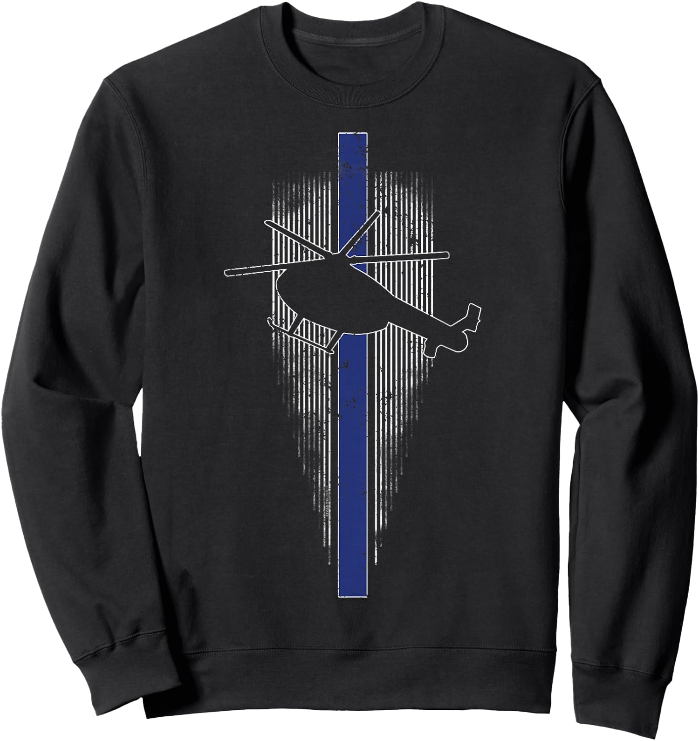 Police Aviation Police Aviator Helicopter Pilot Shirt Sweatshirt - Sweatshirt | Black