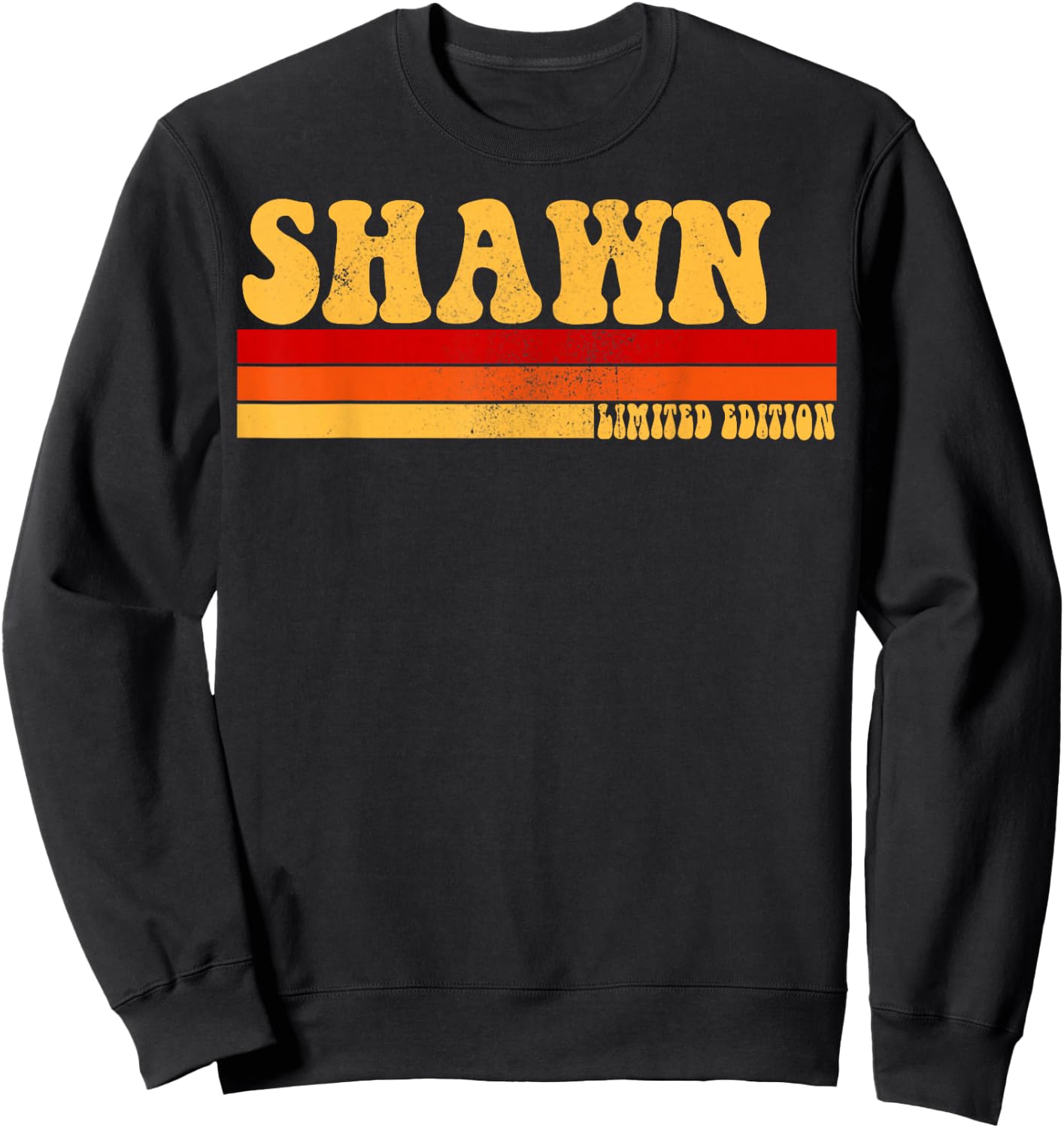 SHAWN Name Personalized Idea Men Retro Vintage SHAWN Sweatshirt - Sweatshirt | Black