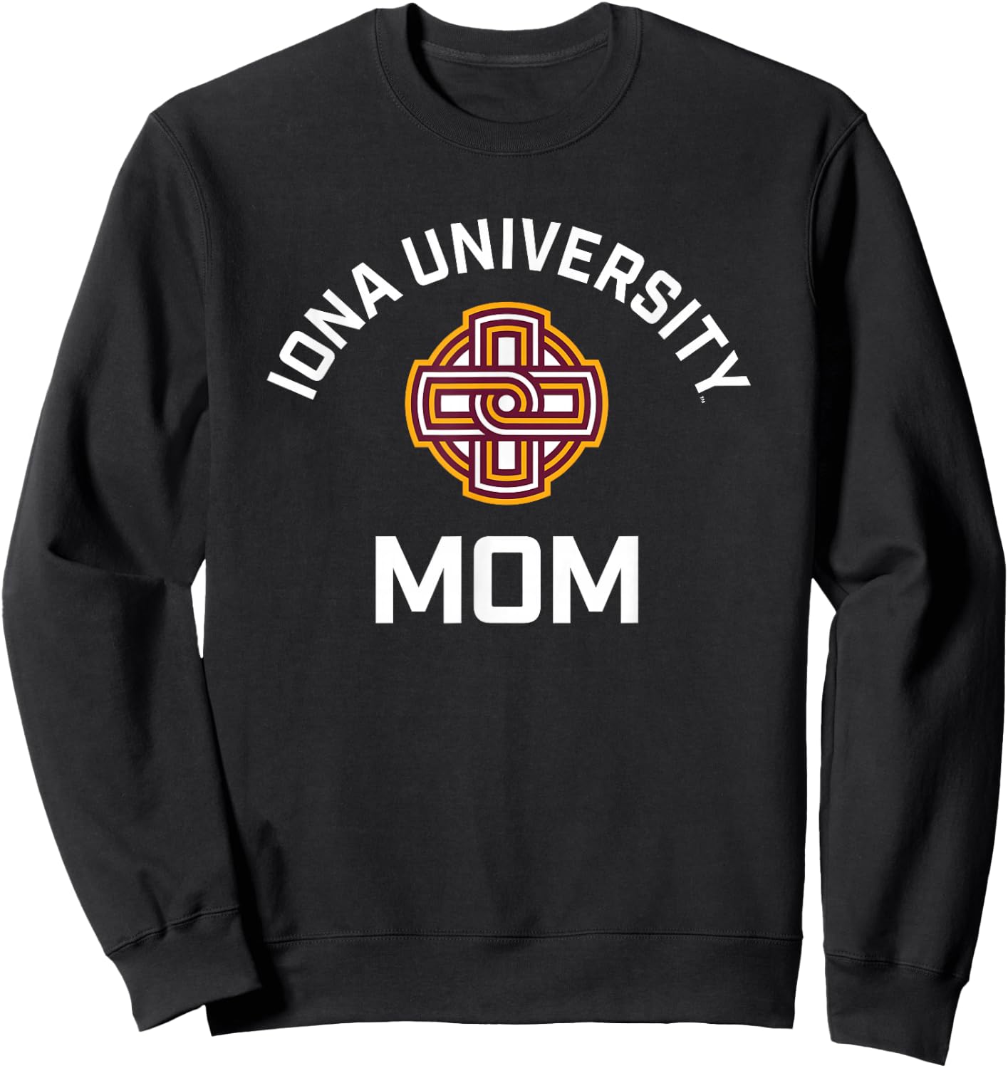 Iona University Gaels Arched Mom Sweatshirt - Sweatshirt | Black