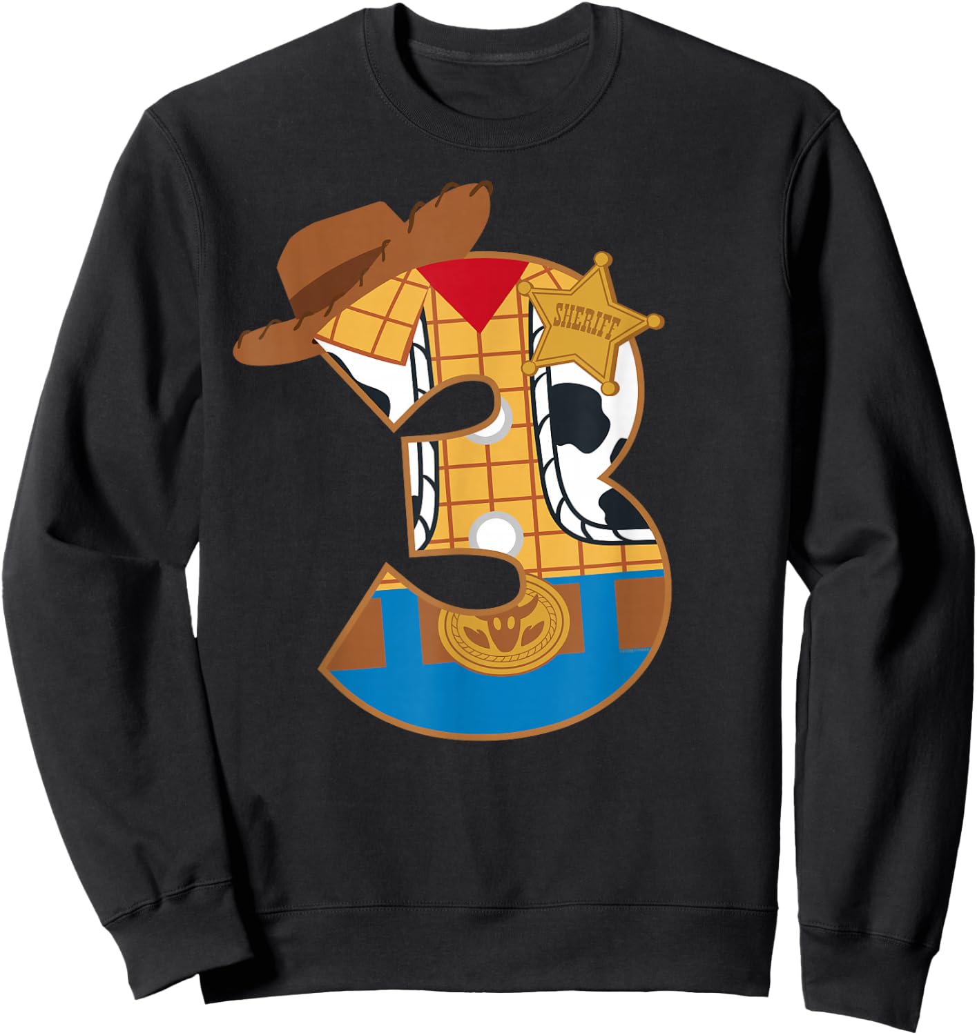 Disney and Pixar's Toy Story Third Birthday 3 Years Old Sweatshirt - Sweatshirt | Black