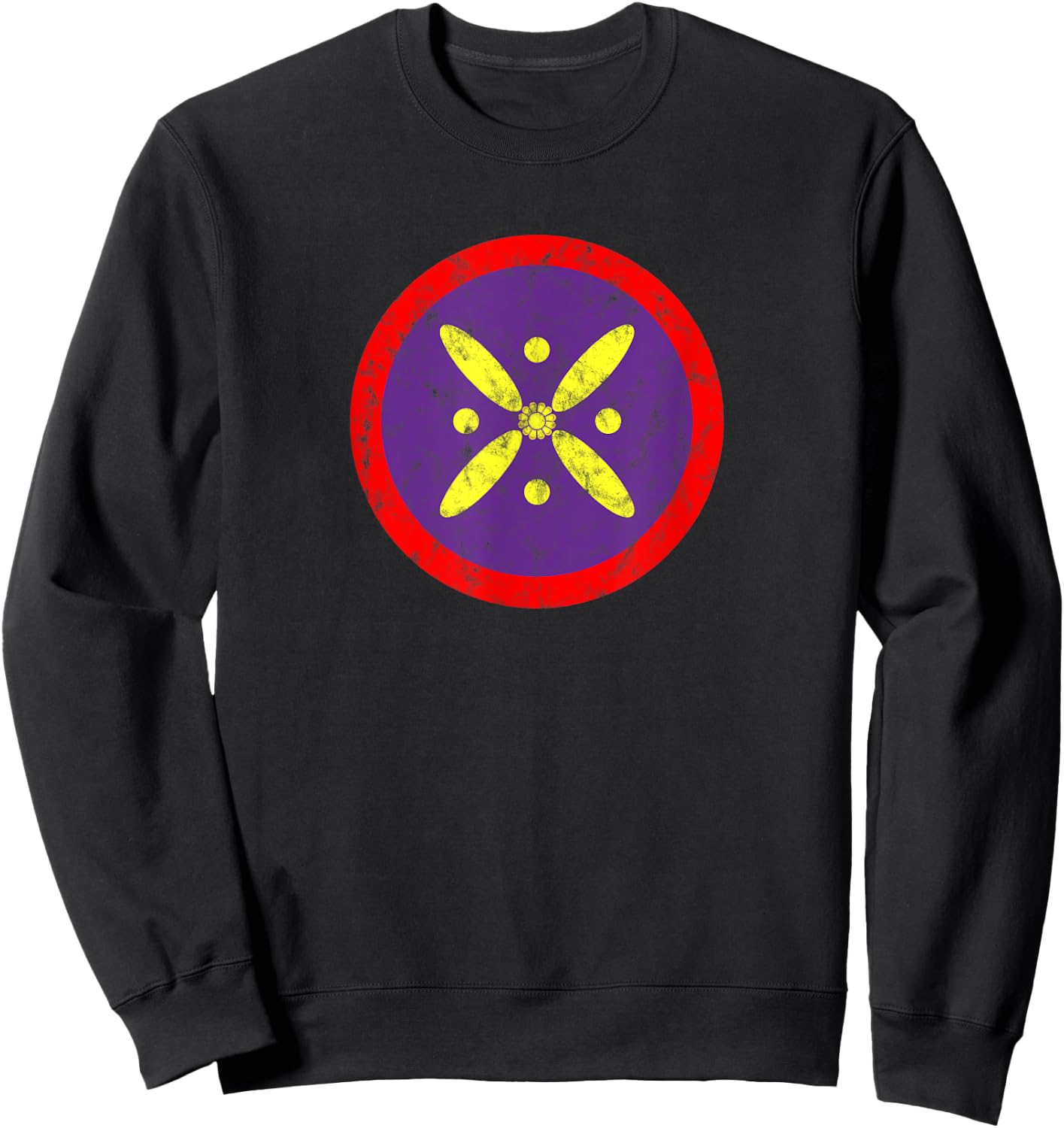 Derafsh Kaviani, lotus flower, Iranian history, flag, badge Sweatshirt - Sweatshirt | Black