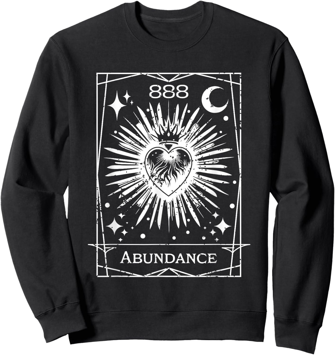 Angel Number 888 Abundance Numerology Personal Number 888 Sweatshirt - Sweatshirt | Black