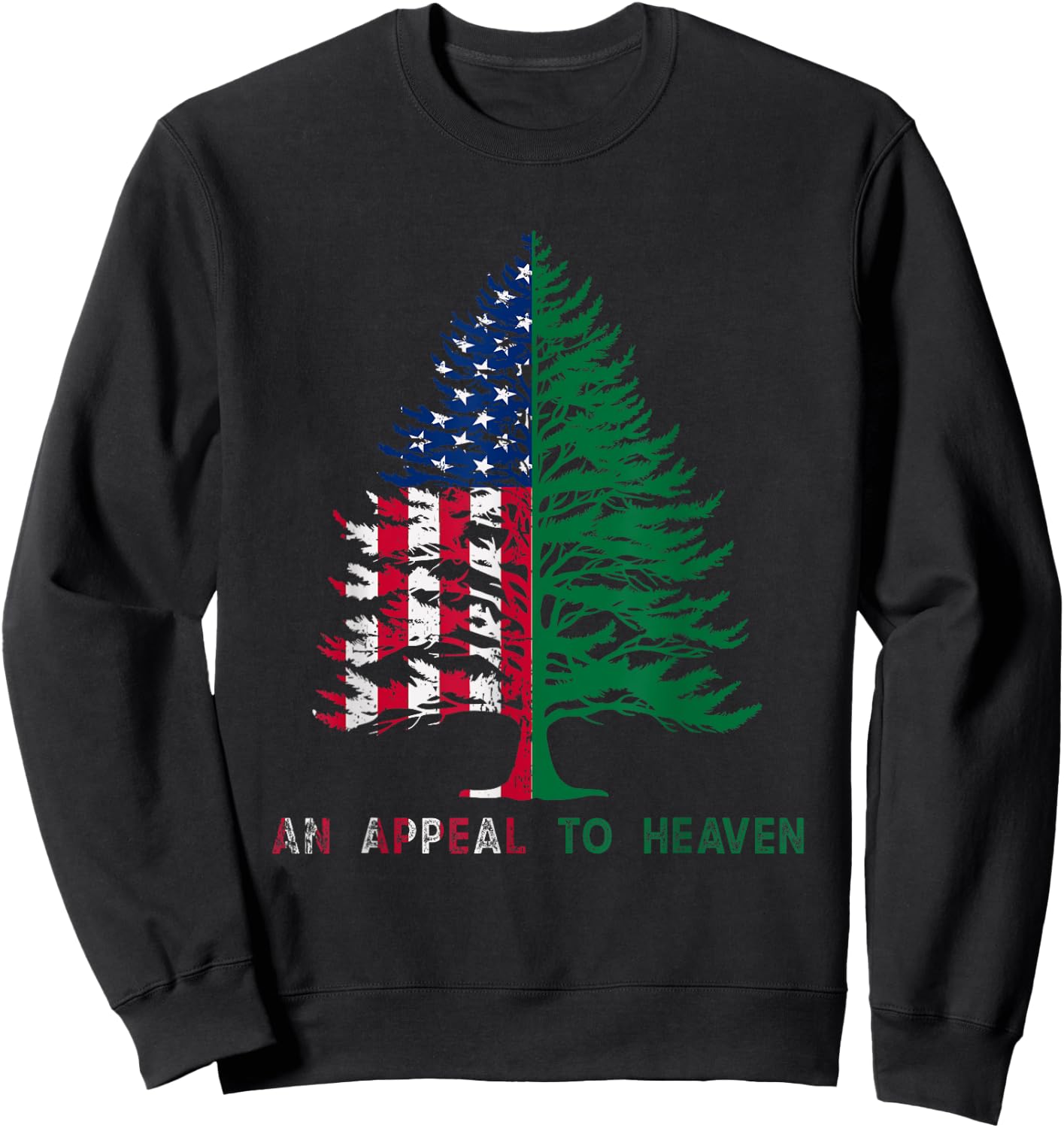 4th of July An Appeal To Heaven Flag Pine Tree Flag Men Sweatshirt - Sweatshirt | Black