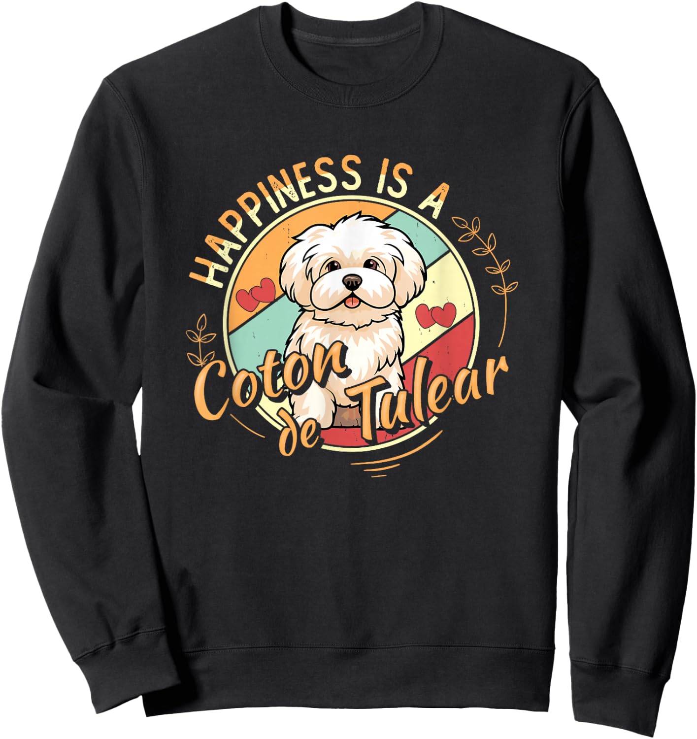 Funny Coton De Tulear Lover Dog Owner Coton De Tulear Sweatshirt - Sweatshirt | Black