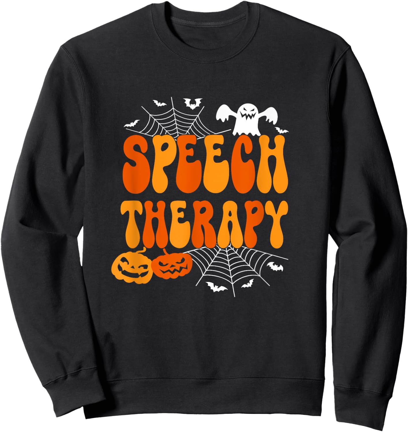 Speech Therapy Speech Therapist Speech Pathology Halloween Sweatshirt - Sweatshirt | Black