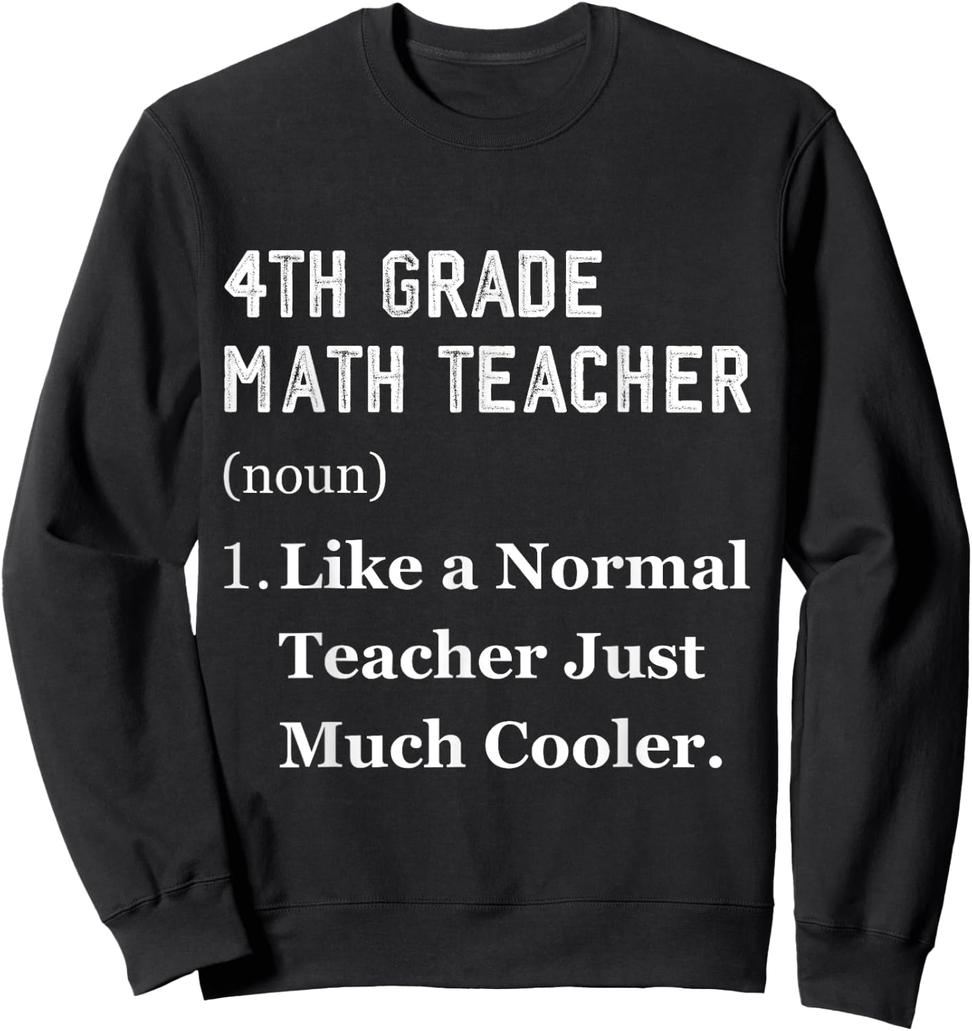 Thank You Mathematics 4th grade Math Teacher Sweatshirt - Sweatshirt | Black