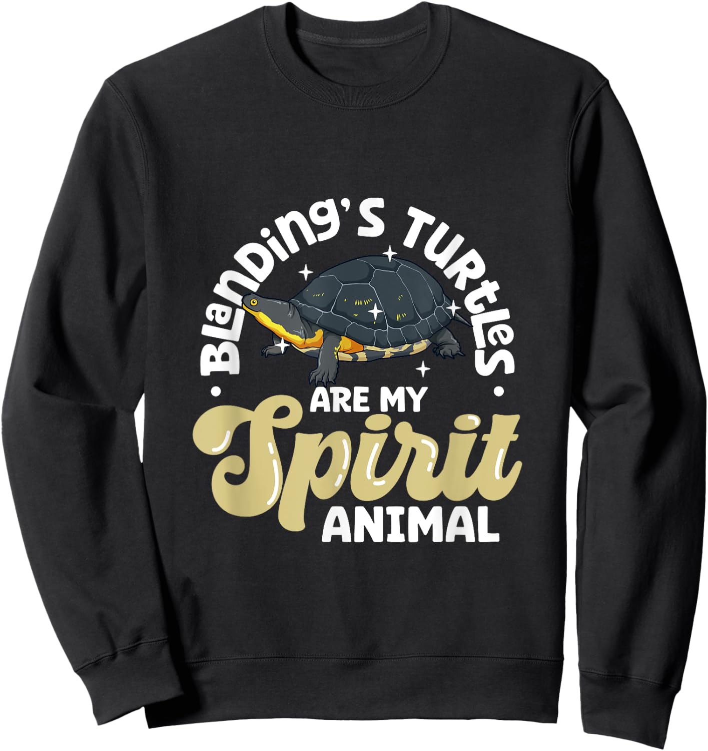 My spirit animal - Blanding's Turtle Sweatshirt - Sweatshirt | Black