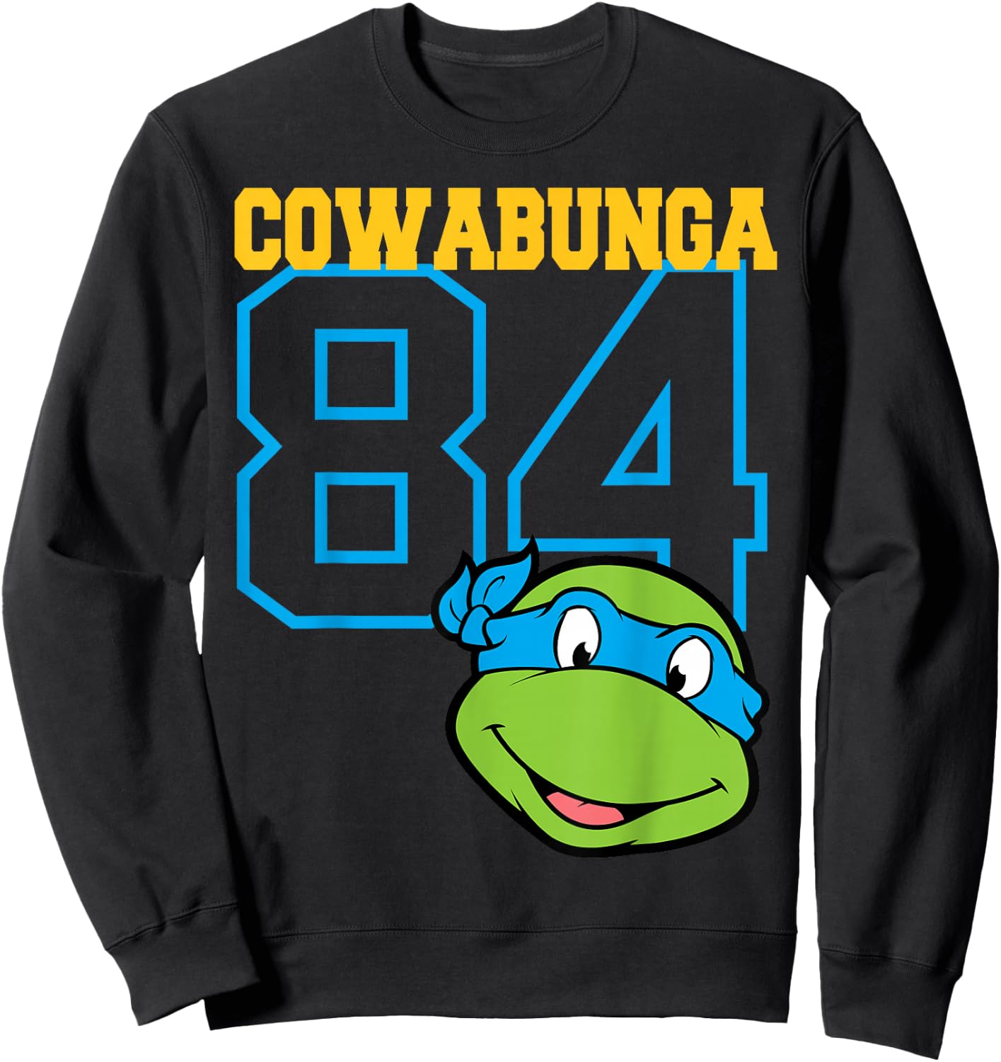 Teenage Mutant Ninja Turtles Leonardo Jersey Style Sweatshirt - Sweatshirt | Black