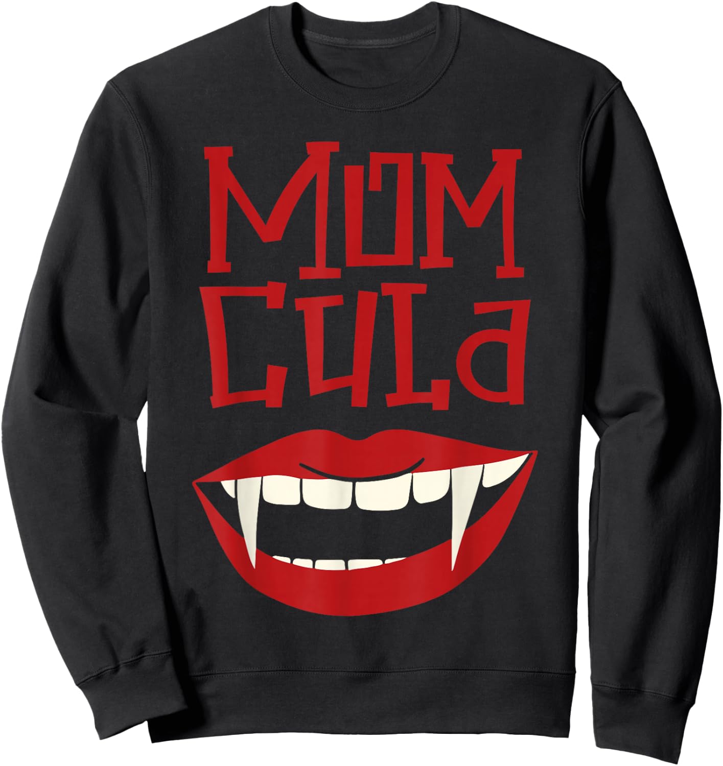 Momcula mom Matching Family Halloween Costume Mom Men Sweatshirt - Sweatshirt | Black