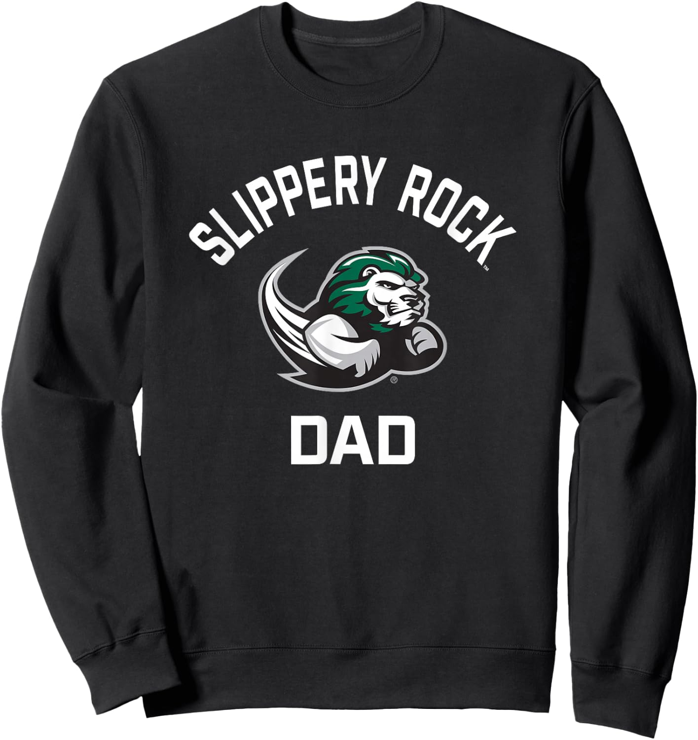 SRU Slippery Rock University Arched Dad Sweatshirt - Sweatshirt | Black