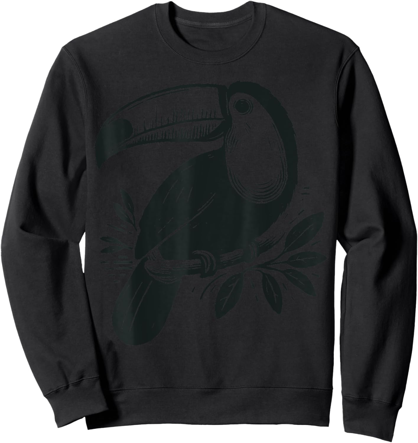 Toucan Bird Tropical Colorful Bird Summer Vacation Men Women Sweatshirt - Sweatshirt | Black