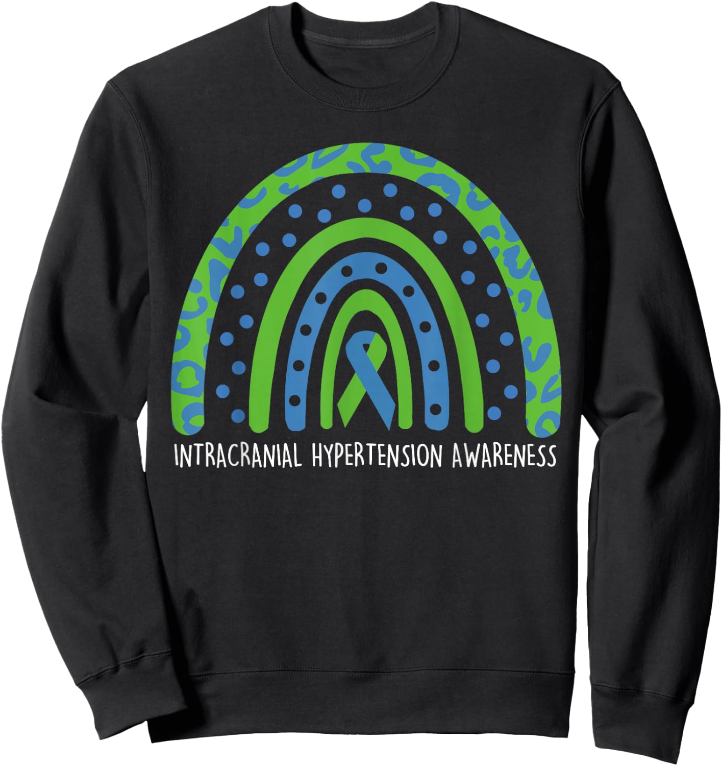 IIH Awareness Intracranial Hypertension Awareness IIH Surviv Sweatshirt - Sweatshirt | Black
