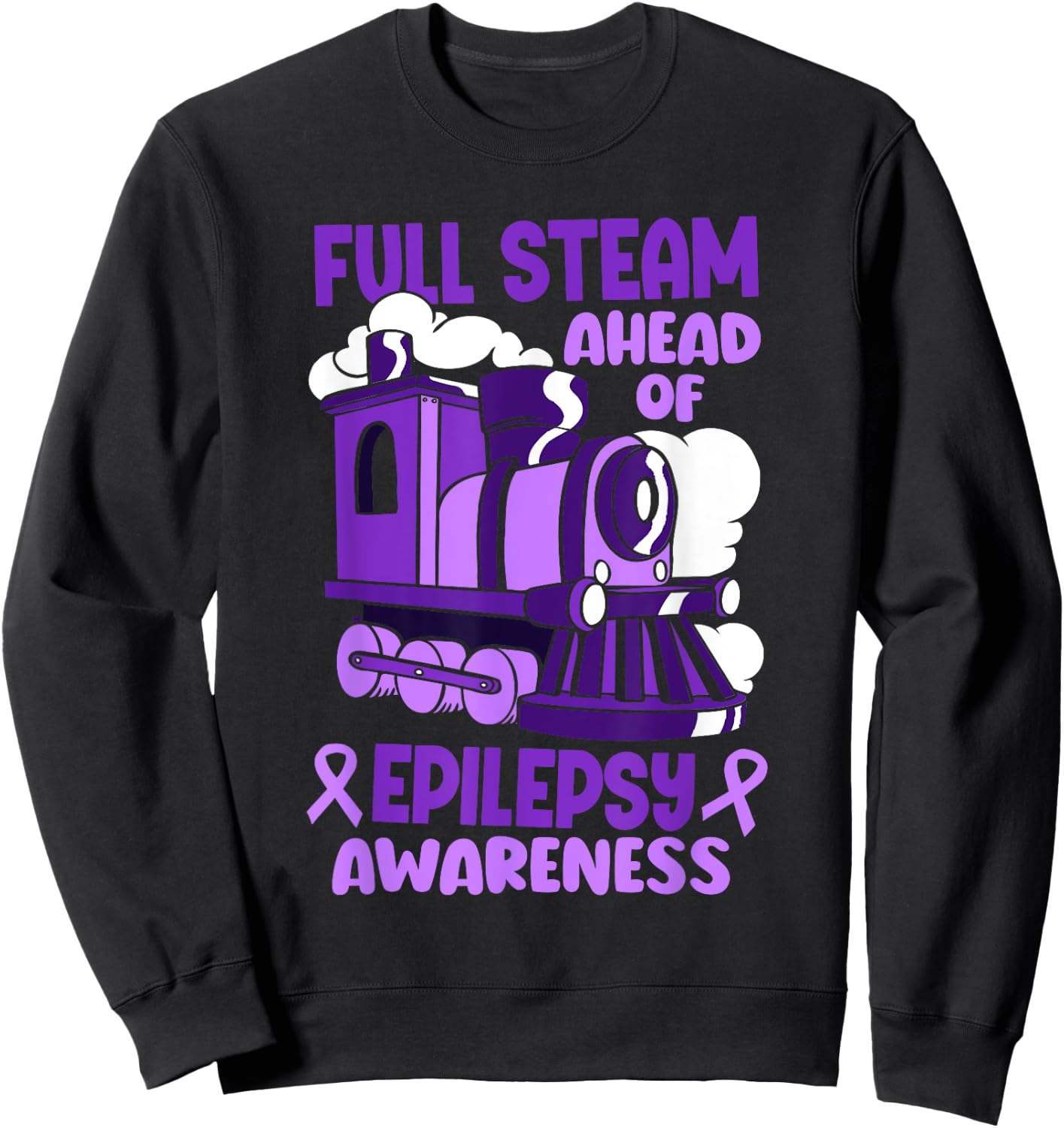 Epilepsy Warrior Awareness Month Epileptic Toddler Sweatshirt - Sweatshirt | Black
