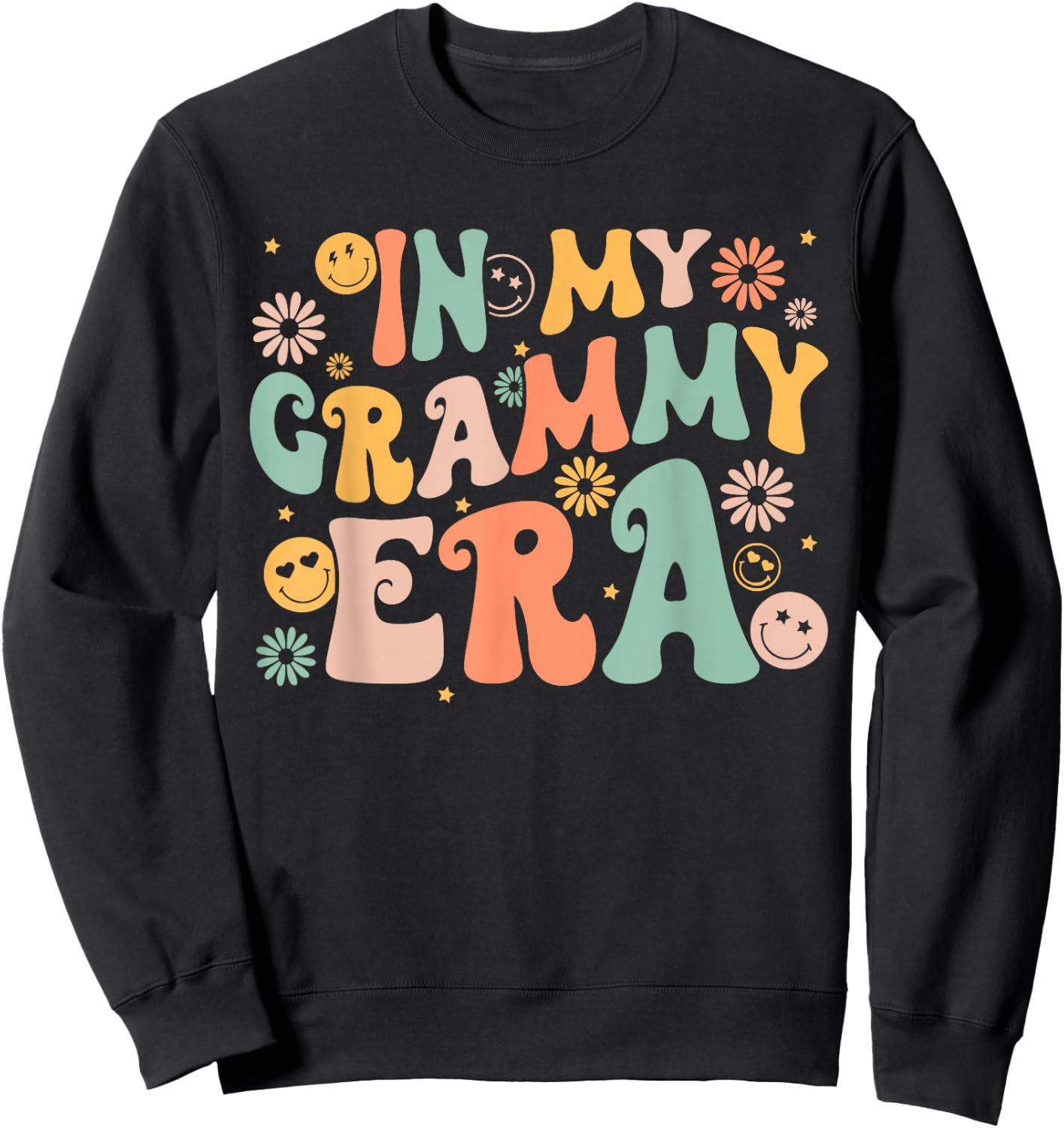In My Grammy Era for Grandma Mother's Day Baby Announcement Sweatshirt - Sweatshirt | Black