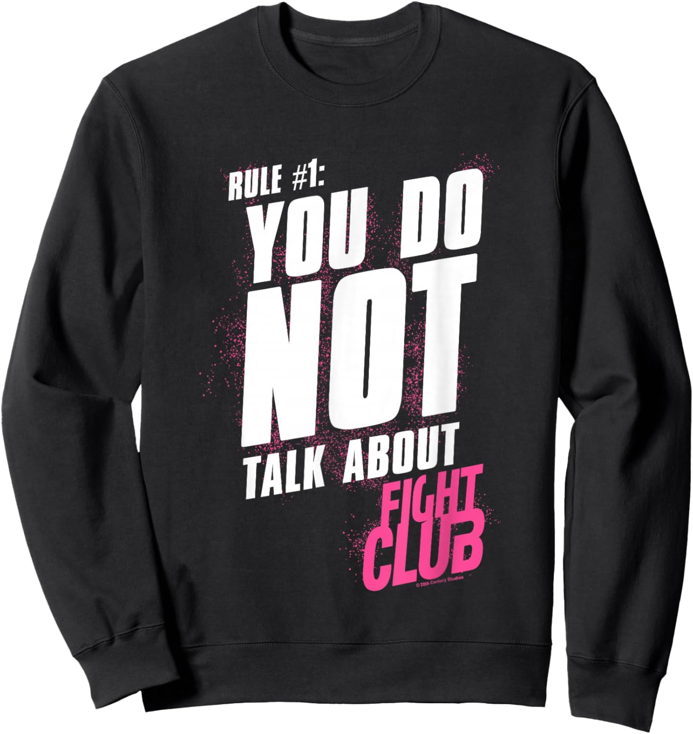 Fight Club Rule #1 You Do Not Talk About Fight Club Retro V2 Sweatshirt - Sweatshirt | Black