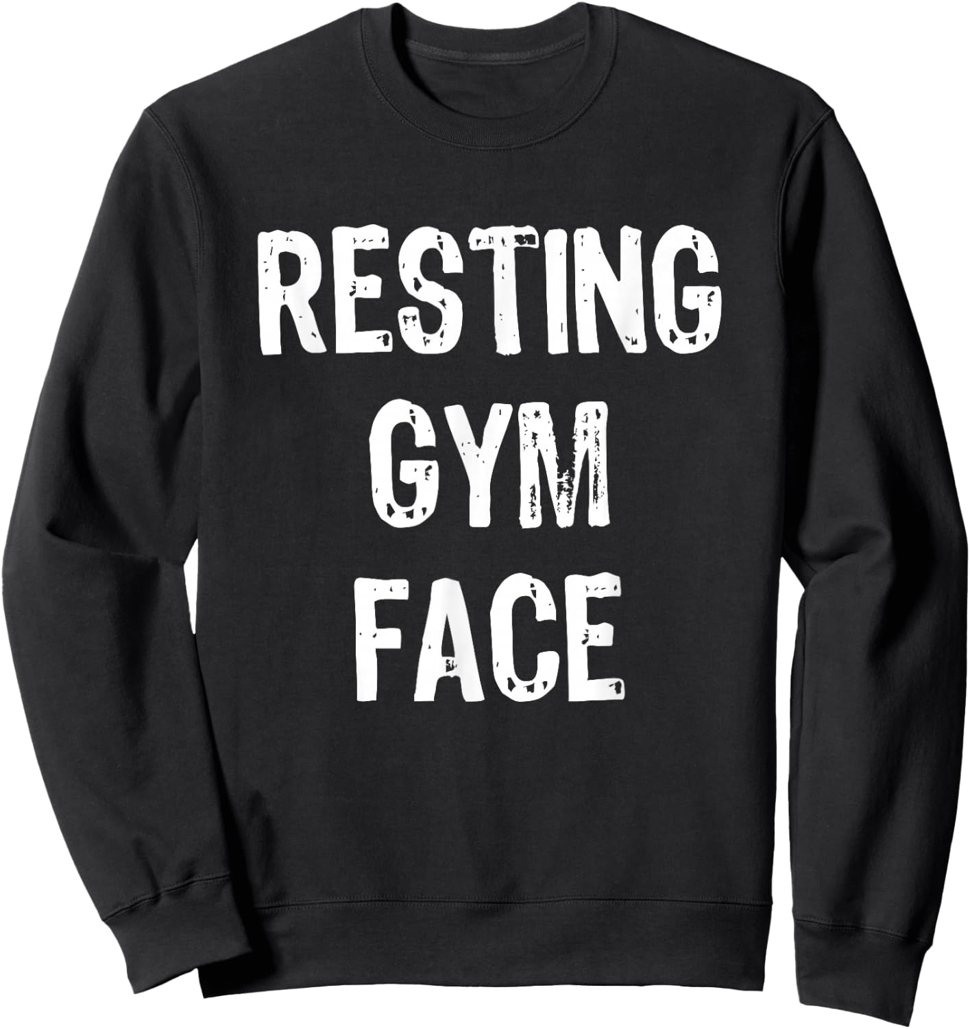 Resting Gym Face Sweatshirt - Sweatshirt | Black