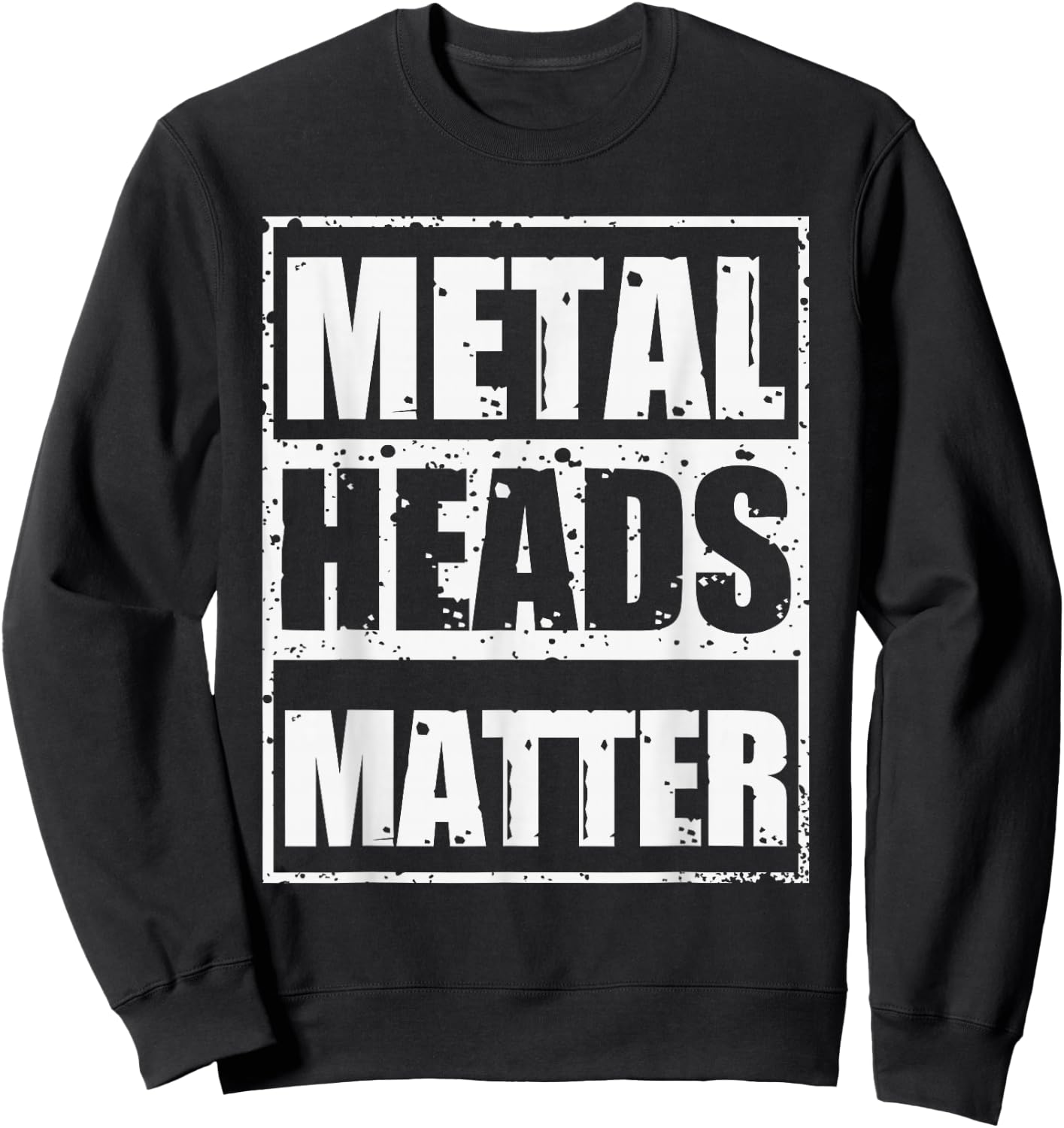 Heavy Metal Music Guitar Chip Fork Music Style Sweatshirt - Sweatshirt | Black