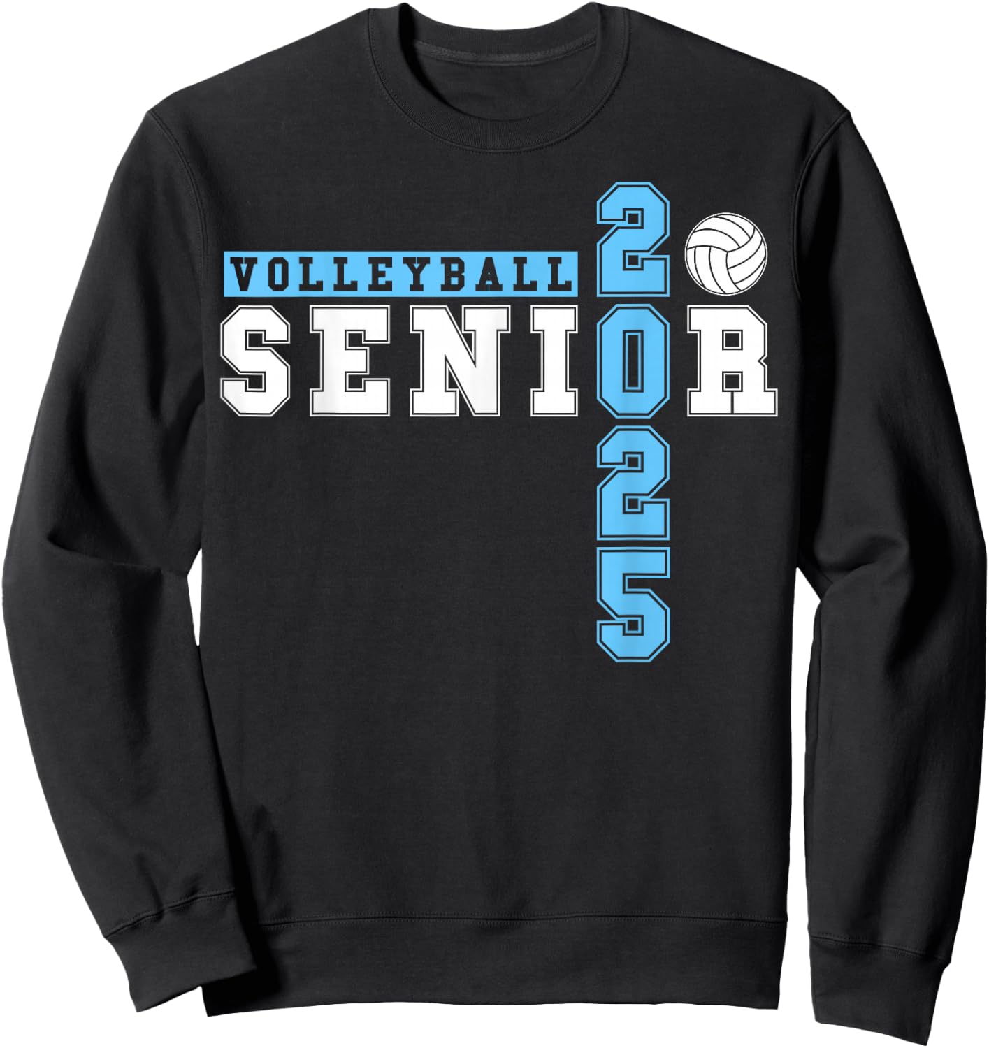 Volleyball Senior Night Volleyball Senior 2025 Graduation 20 Sweatshirt - Sweatshirt | Black
