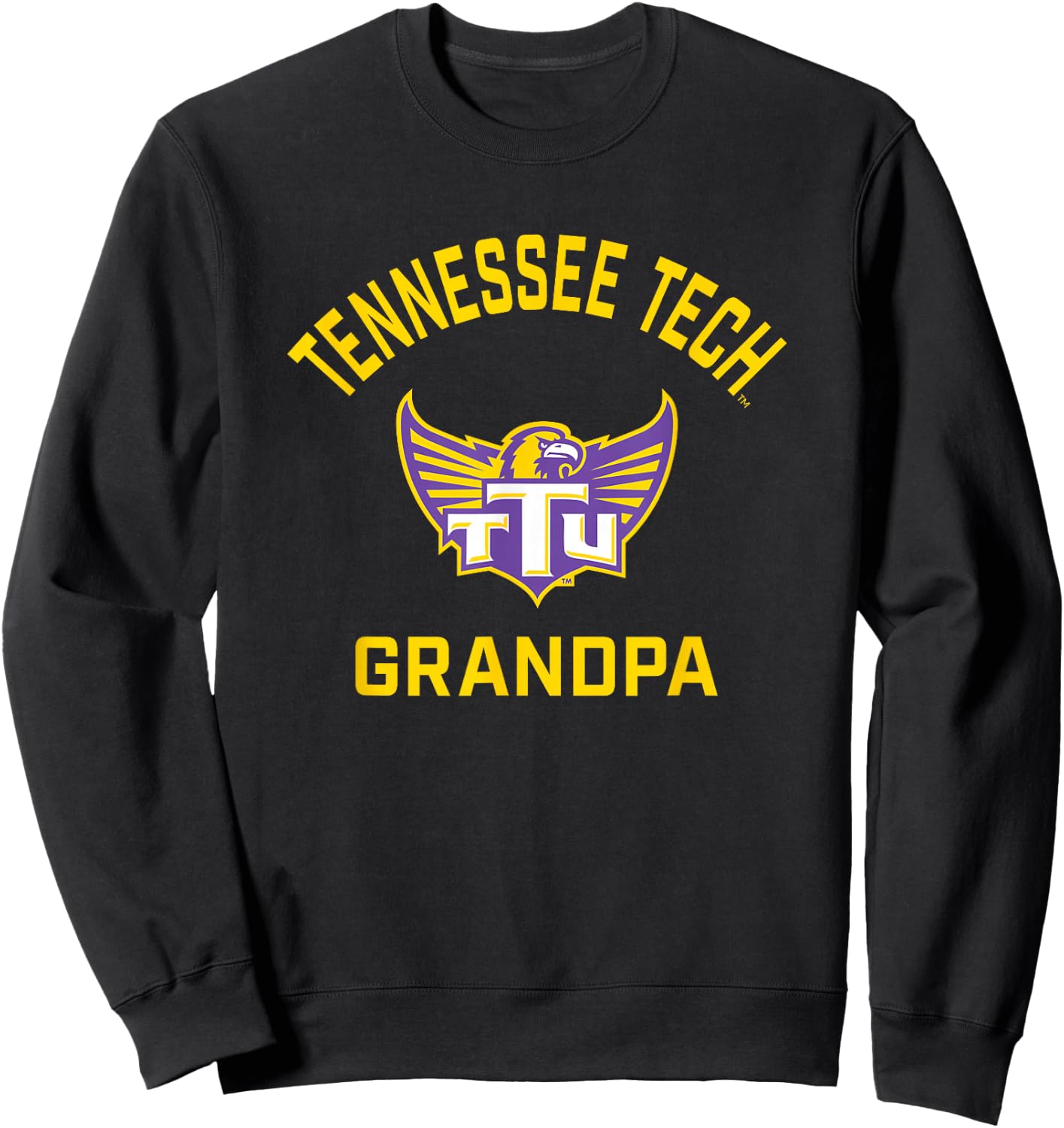 Tennessee Tech Golden Eagles Arched Grandpa Sweatshirt - Sweatshirt | Black