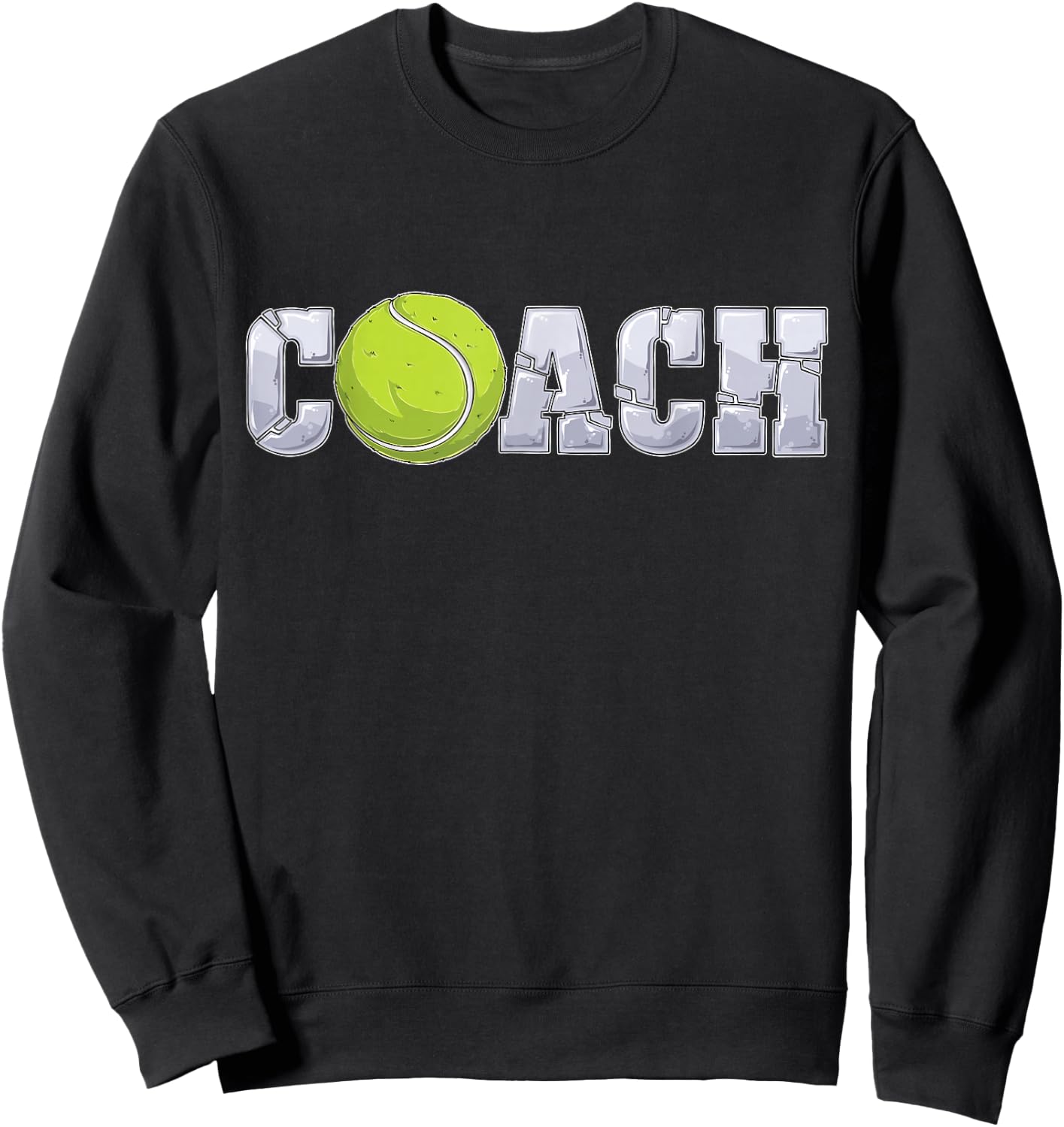 Tennis Coach Coaching assistant coach Tennis team men women Sweatshirt - Sweatshirt | Black