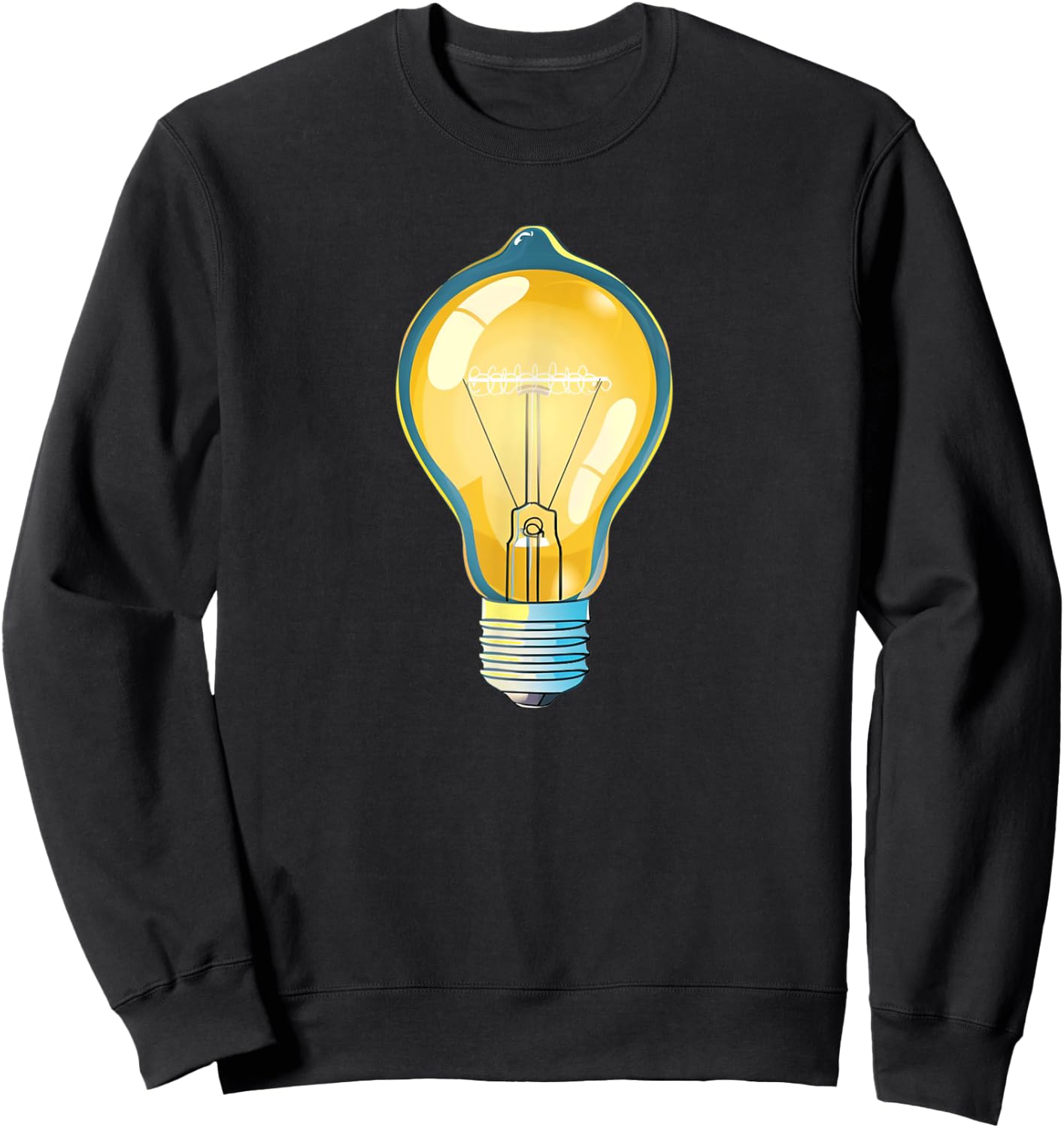Brightly shining Light Bulb Costume Sweatshirt - Sweatshirt | Black