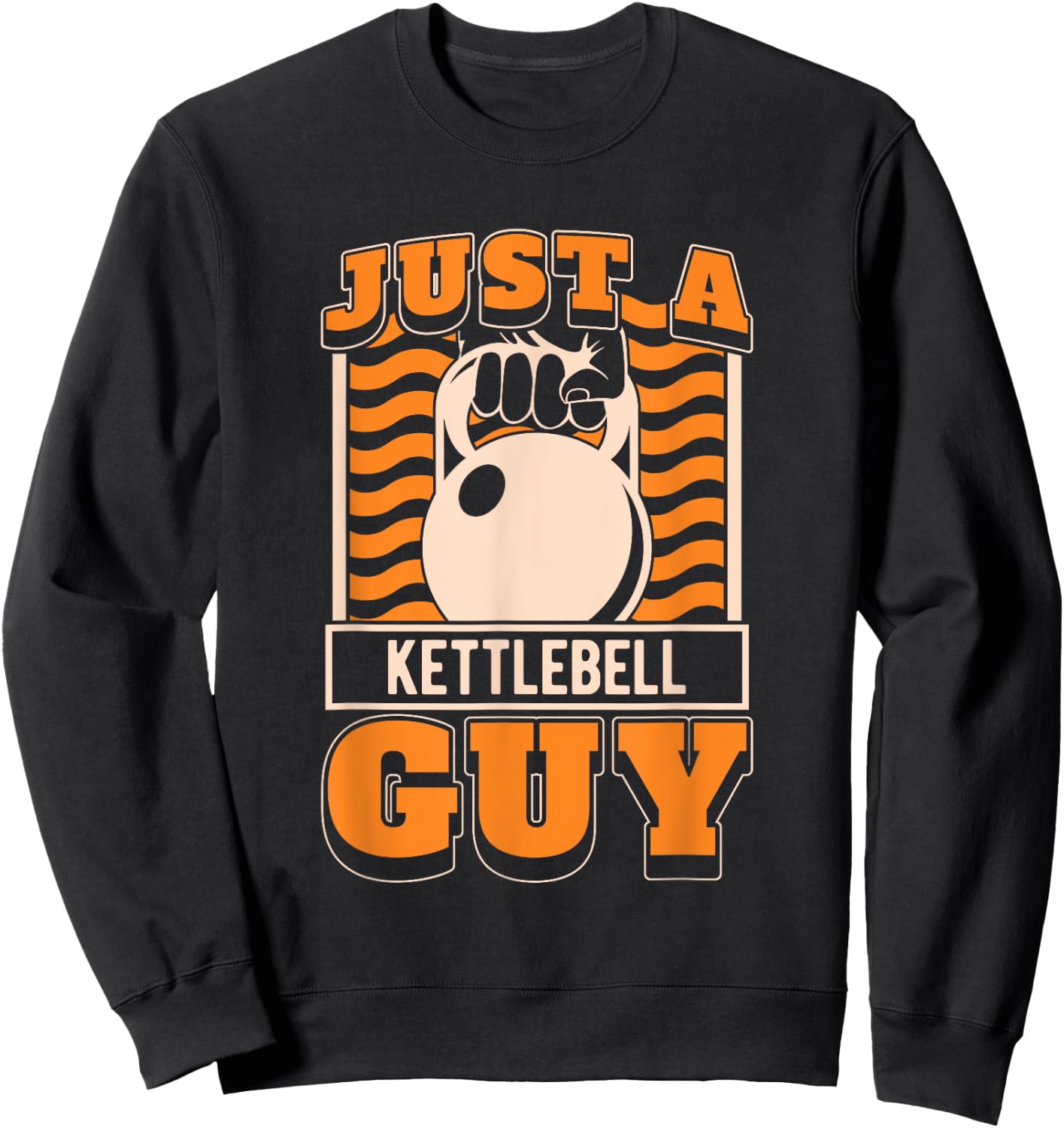 Kettlebell Gifts & Accessories Men's Gym Workout Black Short Sleeve - Just A Kettlebell Guy Sweatshirt - Sweatshirt | Black