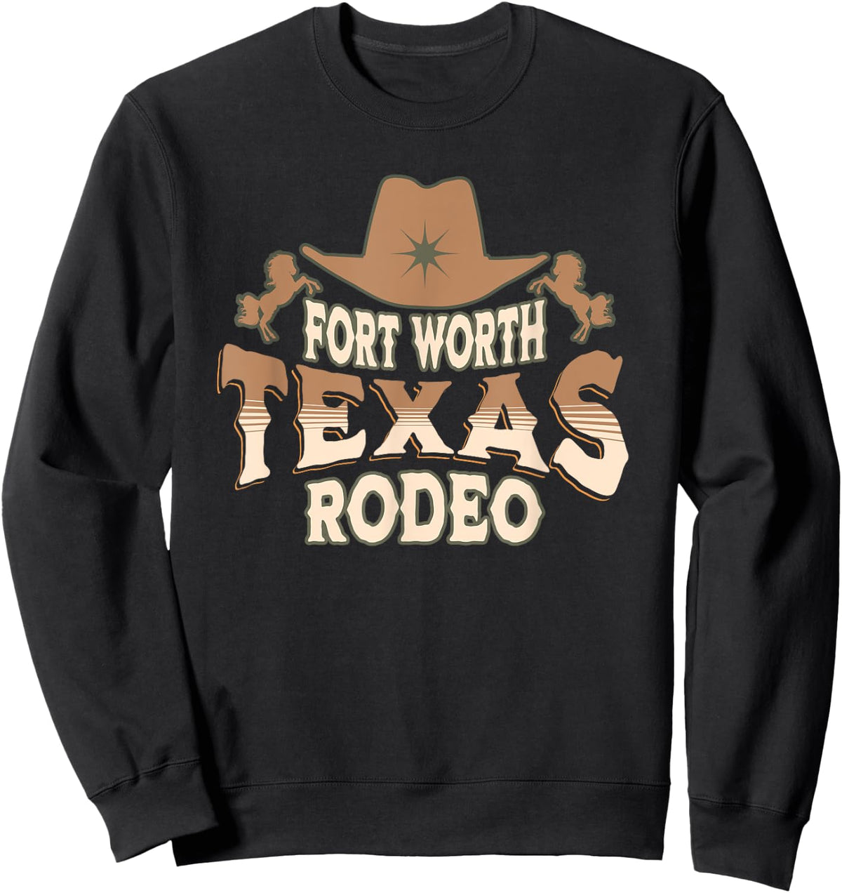 Fort Worth Texas Rodeo Sweatshirt - Sweatshirt | Black