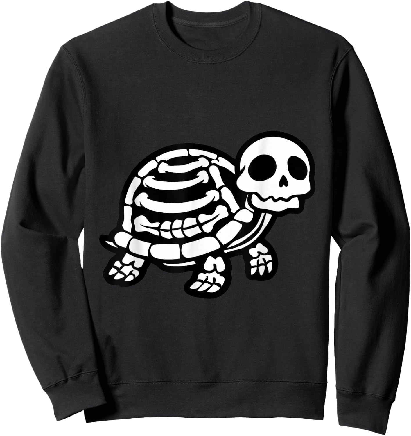 Cute Halloween Turtle Skeleton Tortoise Fossils Archeologist Sweatshirt - Sweatshirt | Black