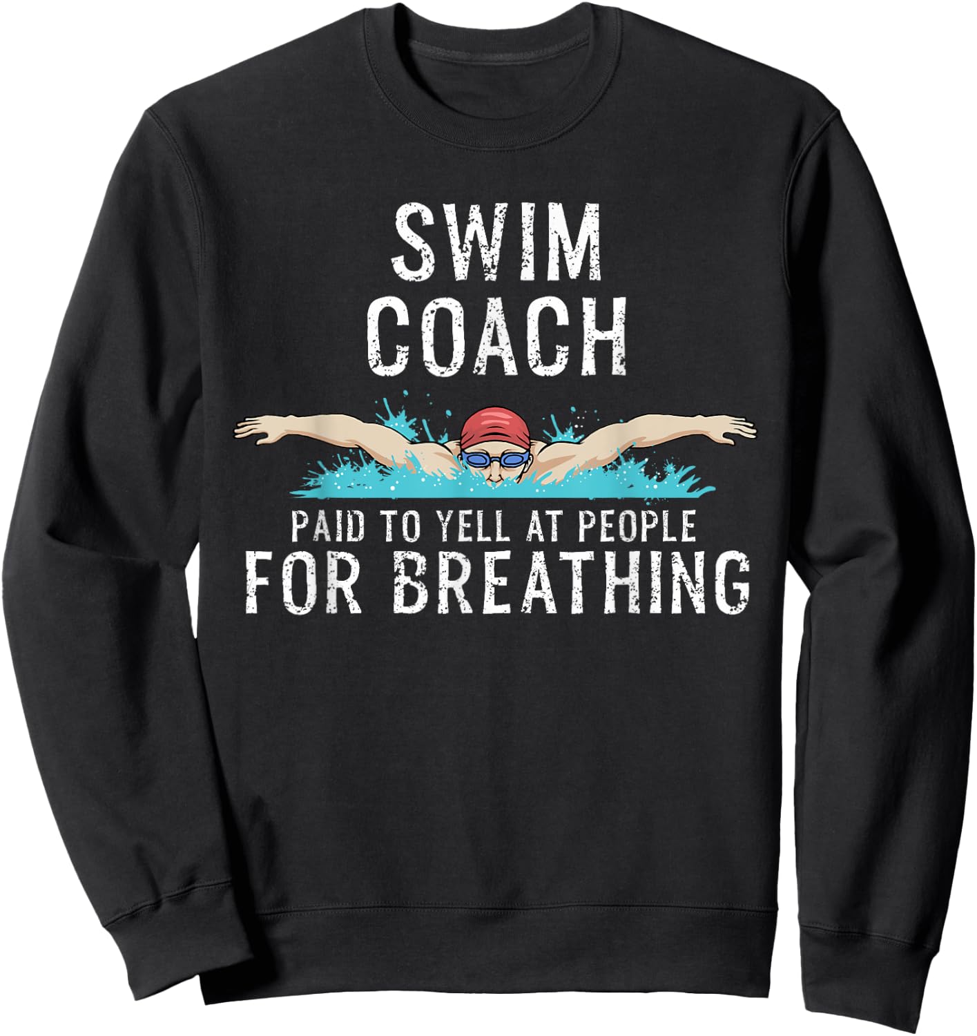 Swim Coach Sweatshirt - Sweatshirt | Black