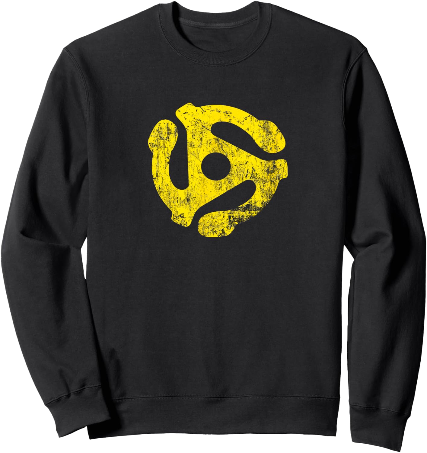 45 RPM Record Adapter Sweatshirt - Sweatshirt | Black