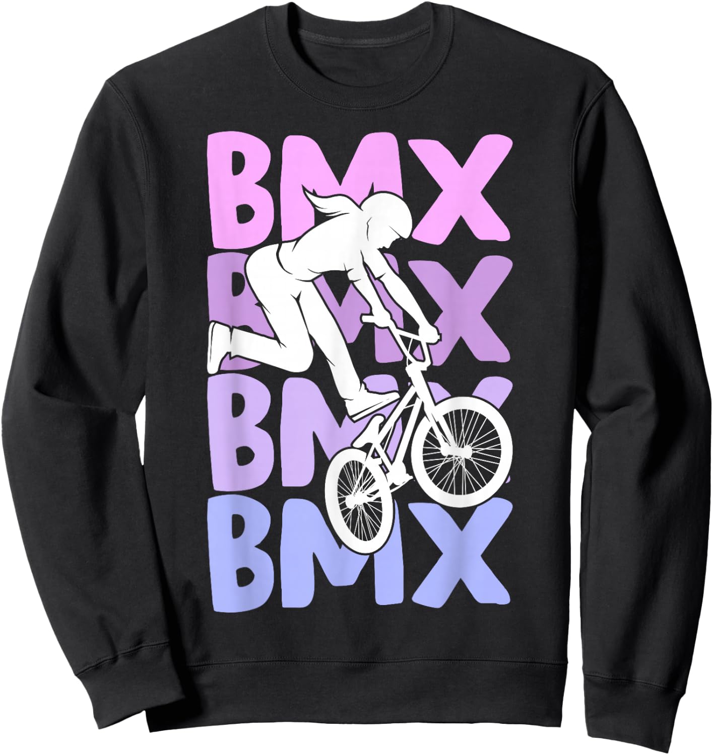 BMX Girls' Bike Stunt Children Sweatshirt - Sweatshirt | Black
