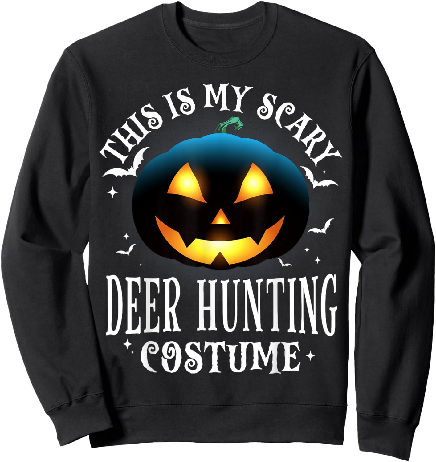 Deer Hunting Halloween Matching Pajama Costume Sweatshirt - Sweatshirt | Black