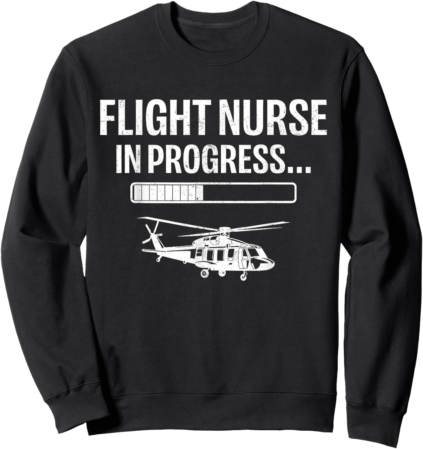Flight Nursing School Student Future Flight Nurse - -Adults - Black - Small - Short Sleeve Sweatshirt - Sweatshirt | Black