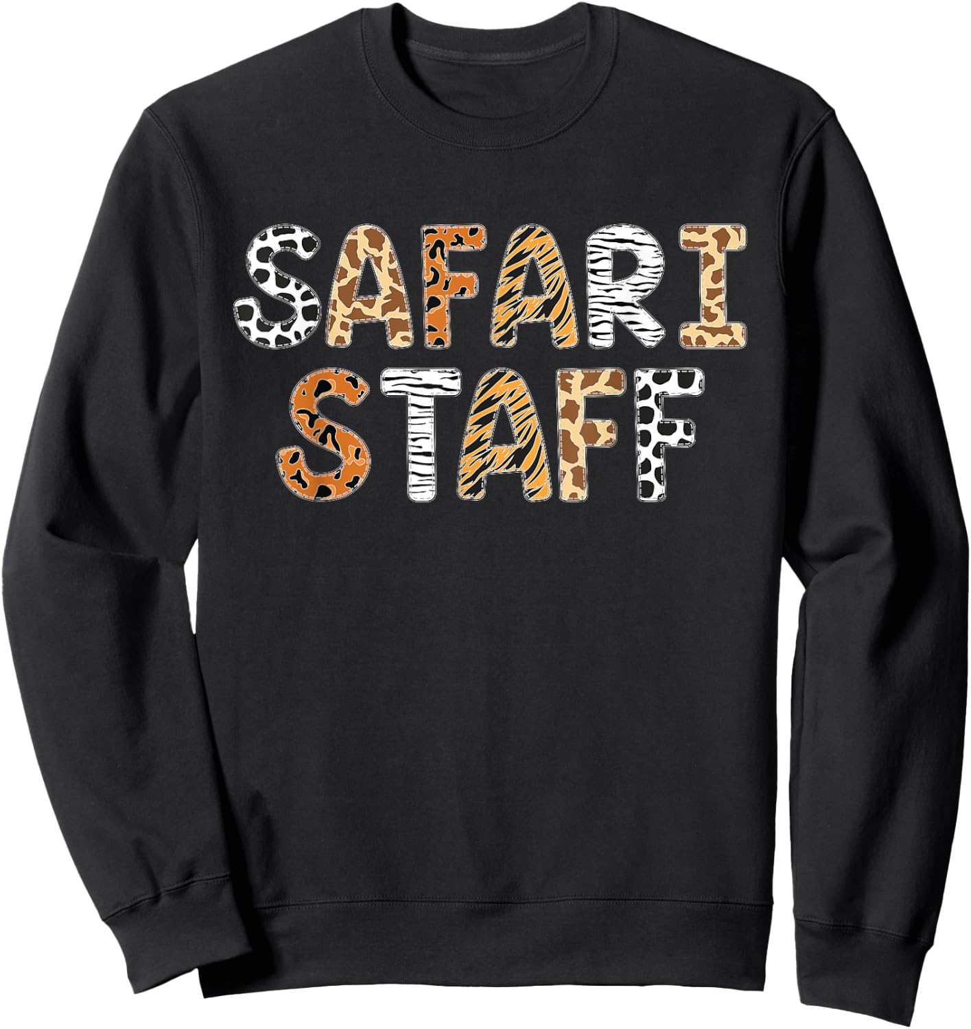 Safari Staff Art Women Zookeeper Costume Zoo Jungle Sweatshirt - Sweatshirt | Black