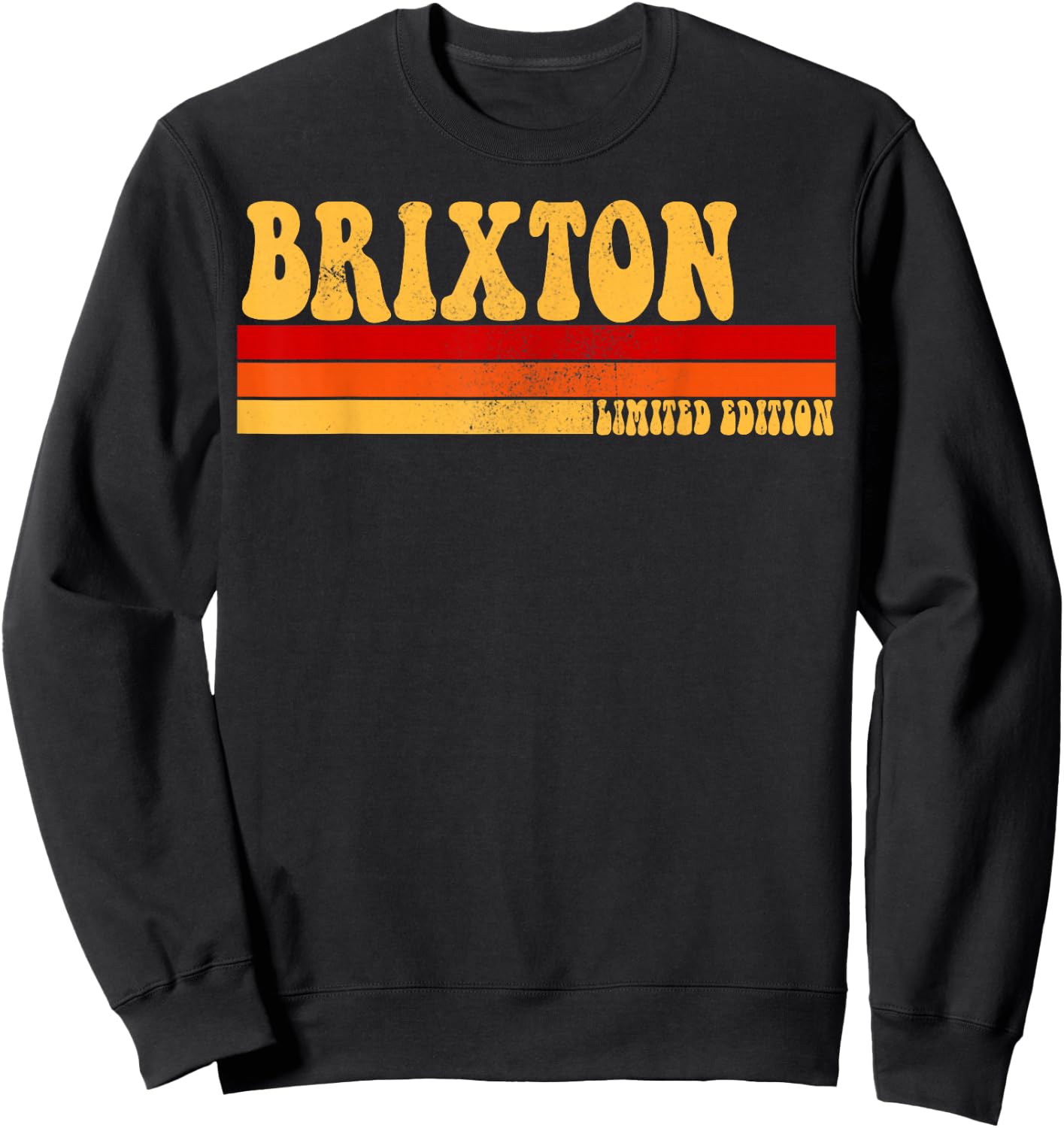 BRIXTON Name Personalized Idea Men Retro Vintage BRIXTON Sweatshirt - Sweatshirt | Black