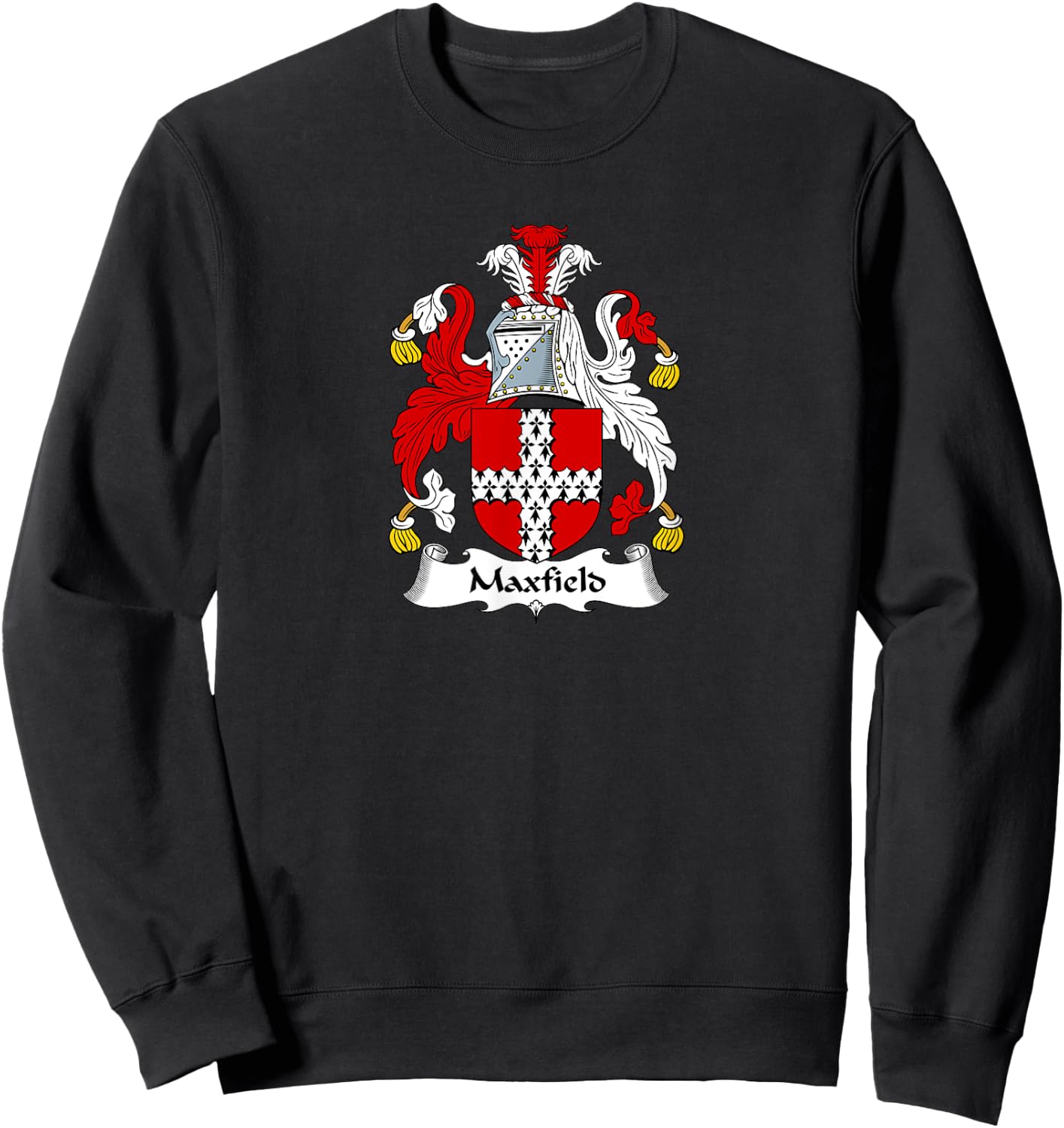 Maxfield Coat of Arms - Family Crest Sweatshirt - Sweatshirt | Black