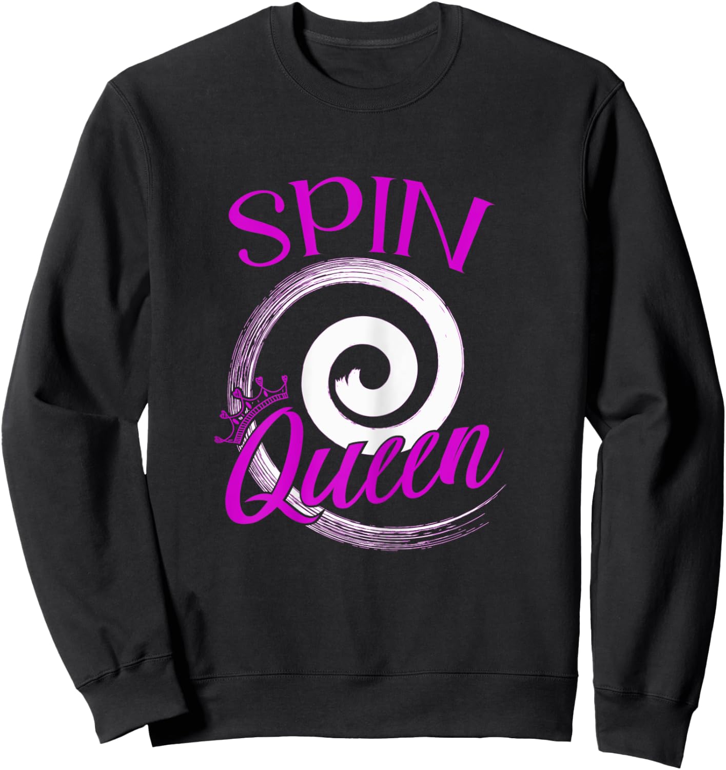 Spin Class Shirt Indoor Cycling Spinning Workout Spin Queen Sweatshirt - Sweatshirt | Black