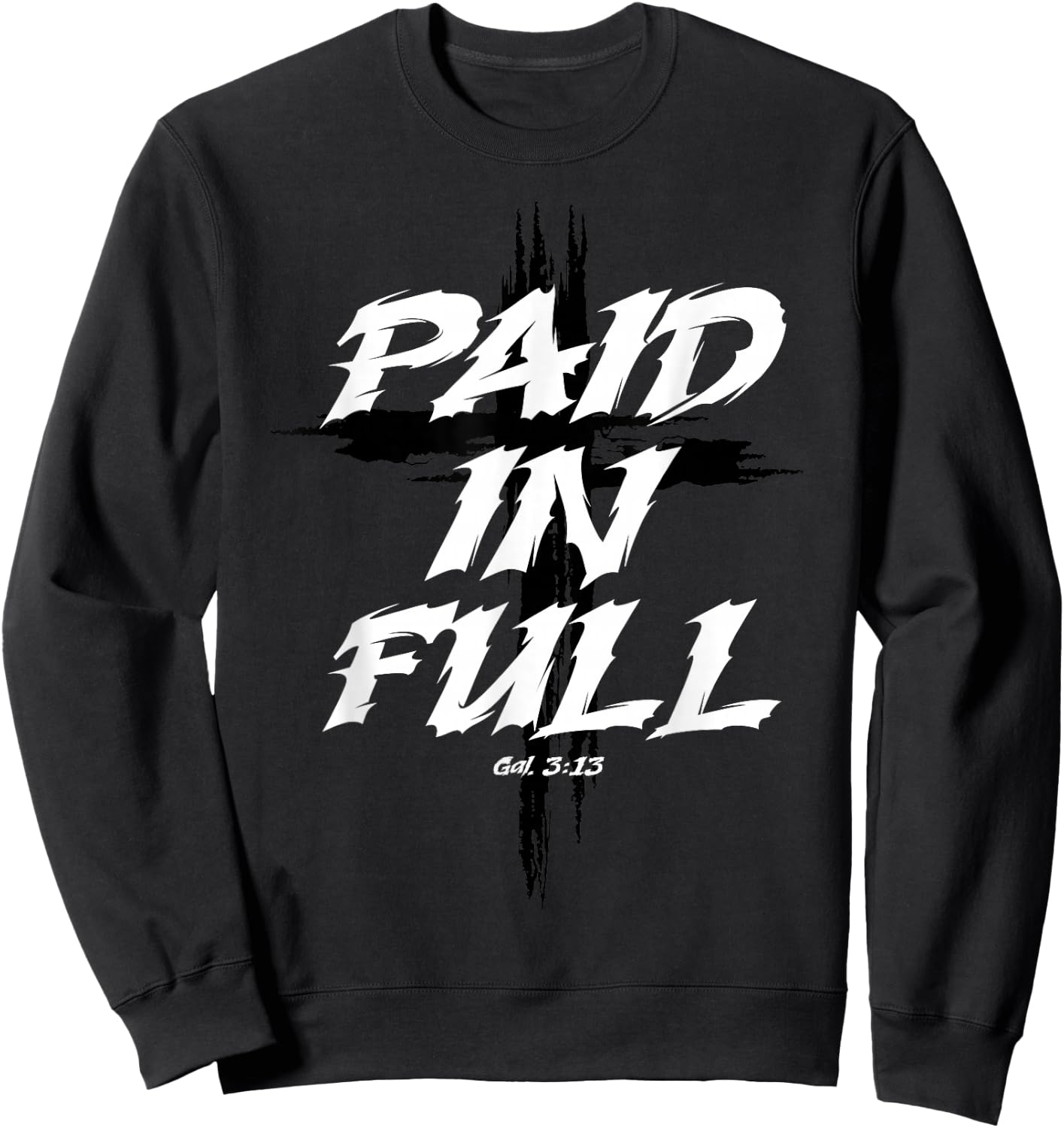 Paid In Full Cross Sweatshirt - Sweatshirt | Black