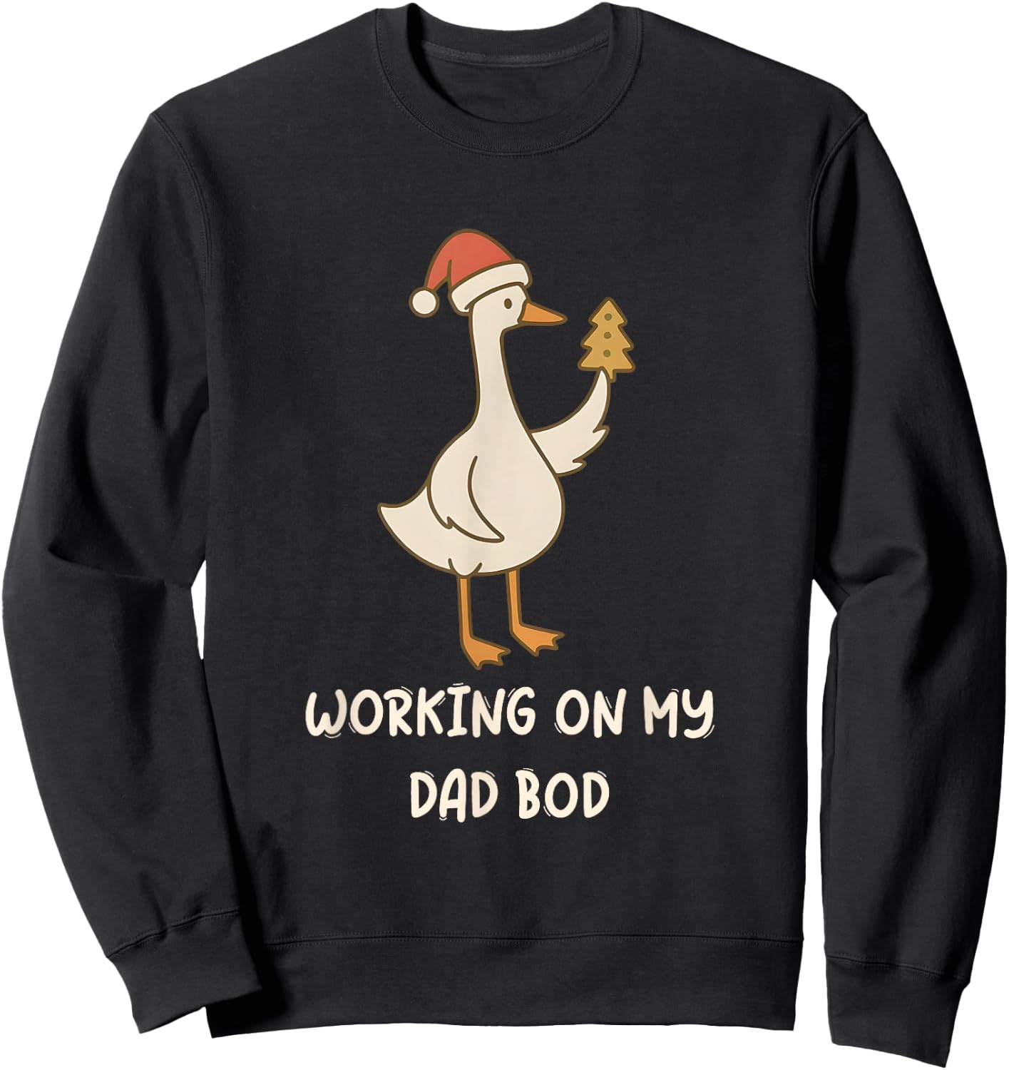 Funny Goose Pregnancy Pregnant Announcement to Husband Sweatshirt - Sweatshirt | Black