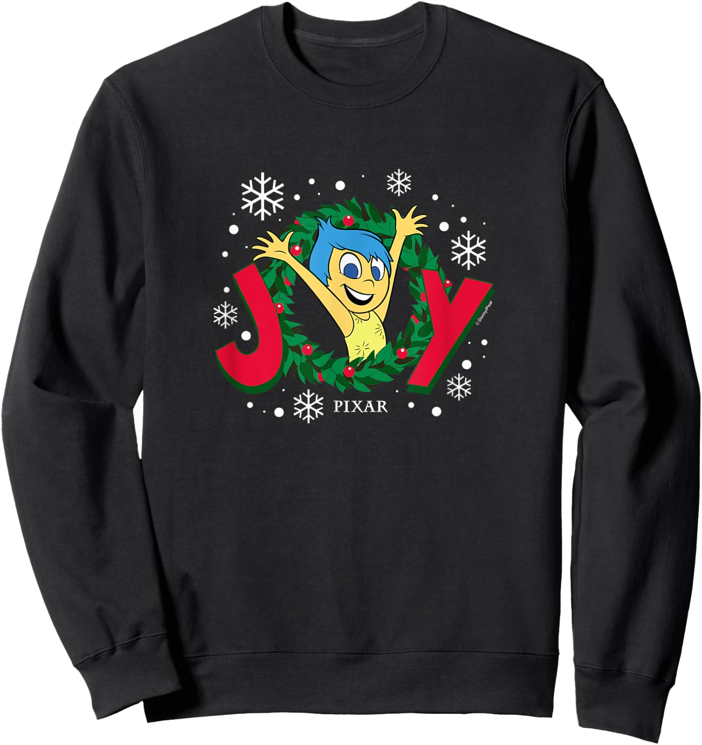 Inside Out 2 - Joy Christmas Wreath Sweatshirt - Sweatshirt | Black