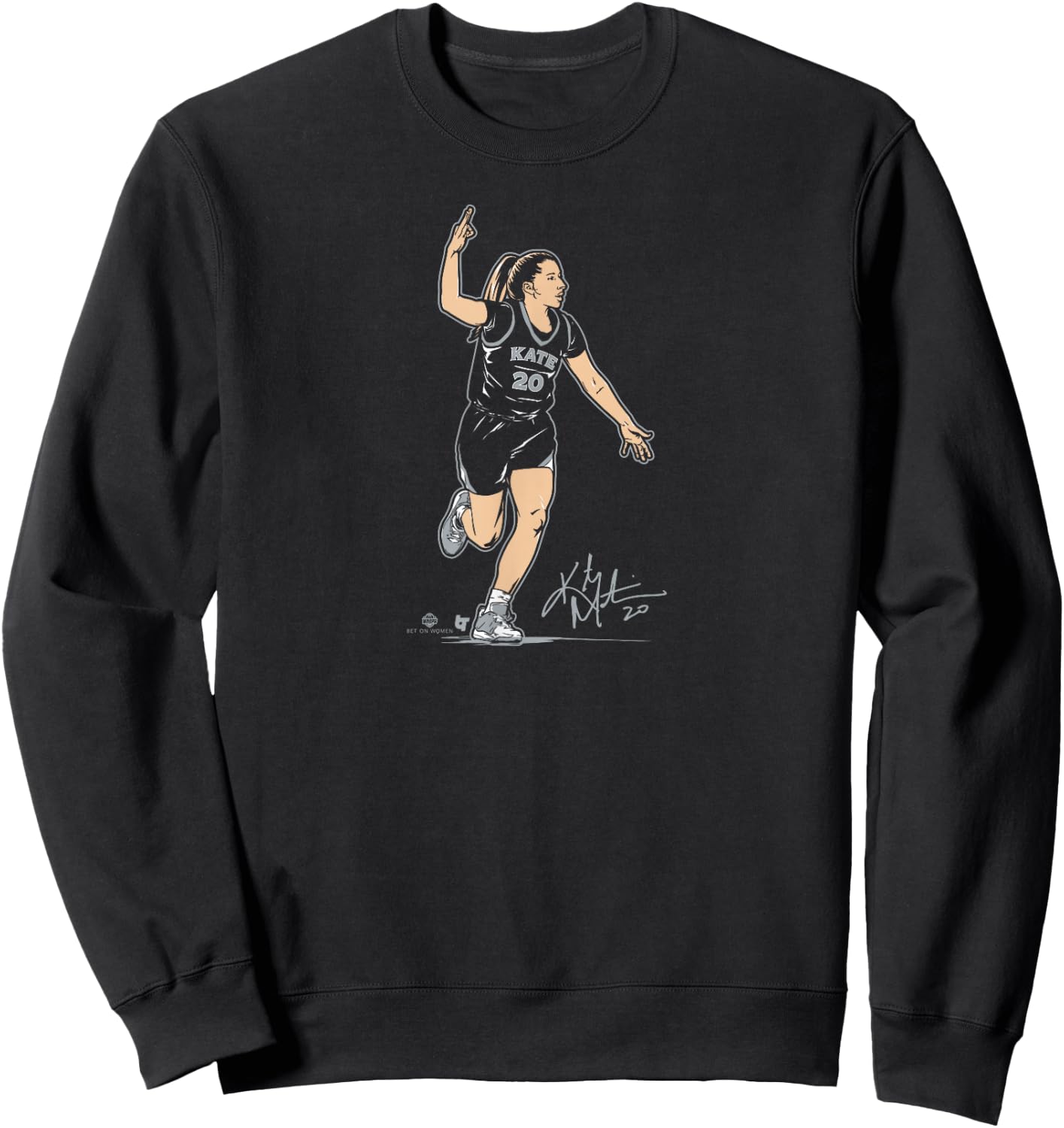 Kate Martin: Superstar Pose Las Vegas Basketball Sweatshirt - Sweatshirt | Black