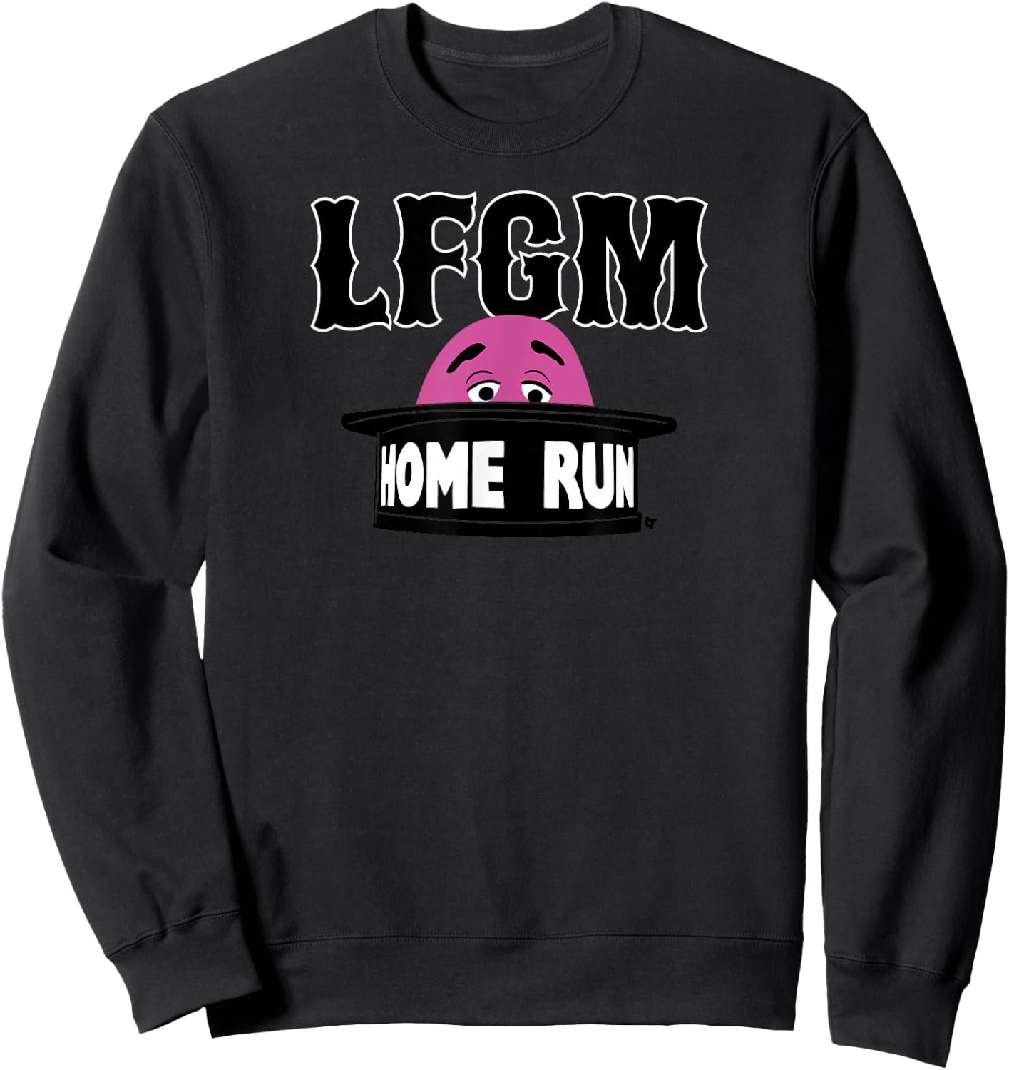 LFGM Grimace - New York Baseball Sweatshirt - Sweatshirt | Black