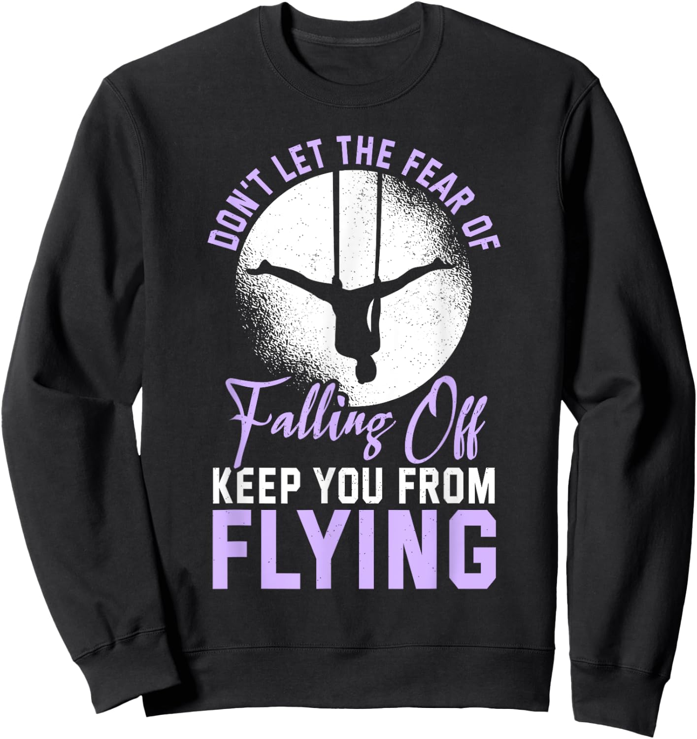 Aerialist Aerial Silks Acrobatics Air Yoga Sweatshirt - Sweatshirt | Black