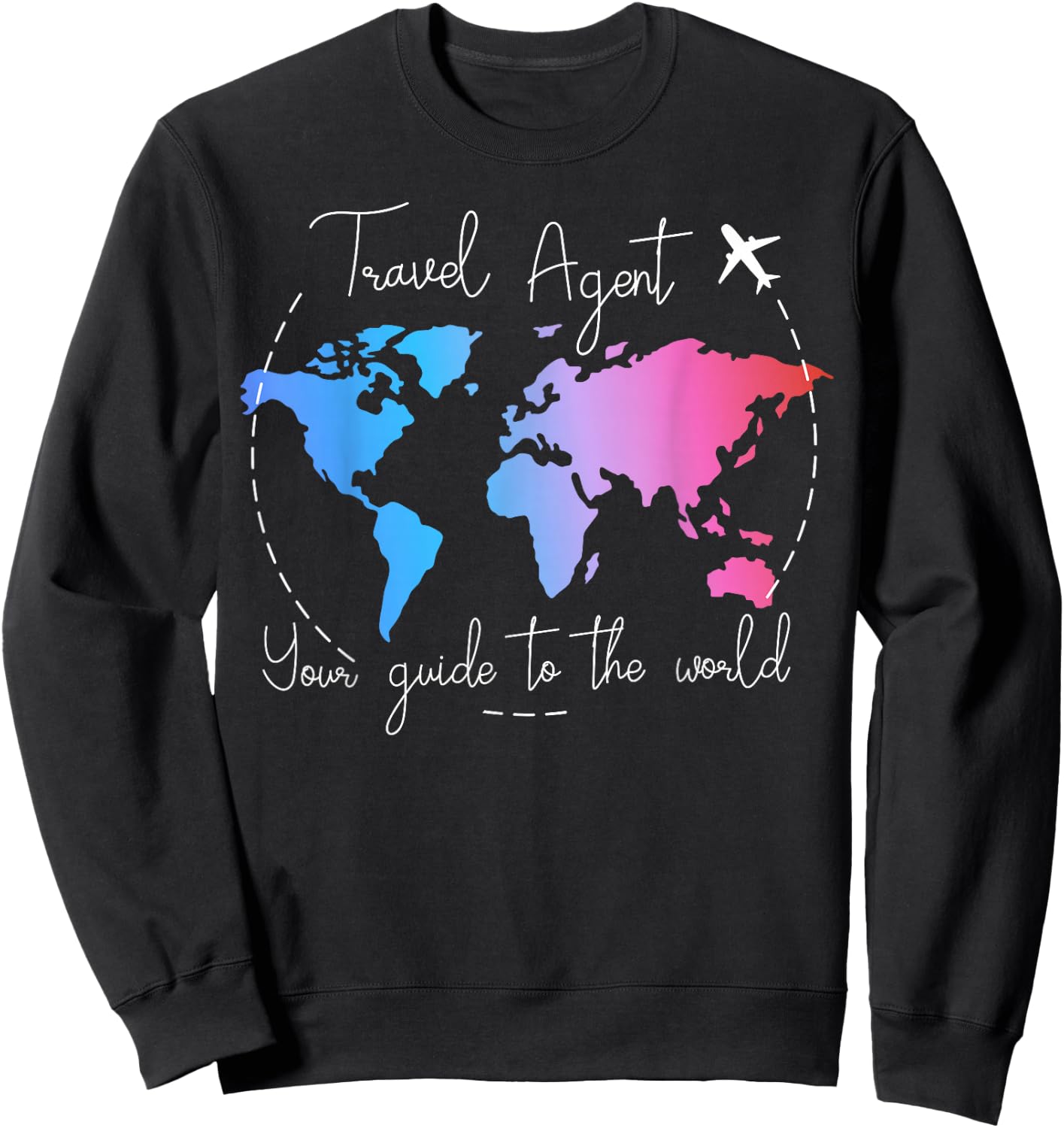 Your Guide To The World - Travel Agent Sweatshirt - Sweatshirt | Black