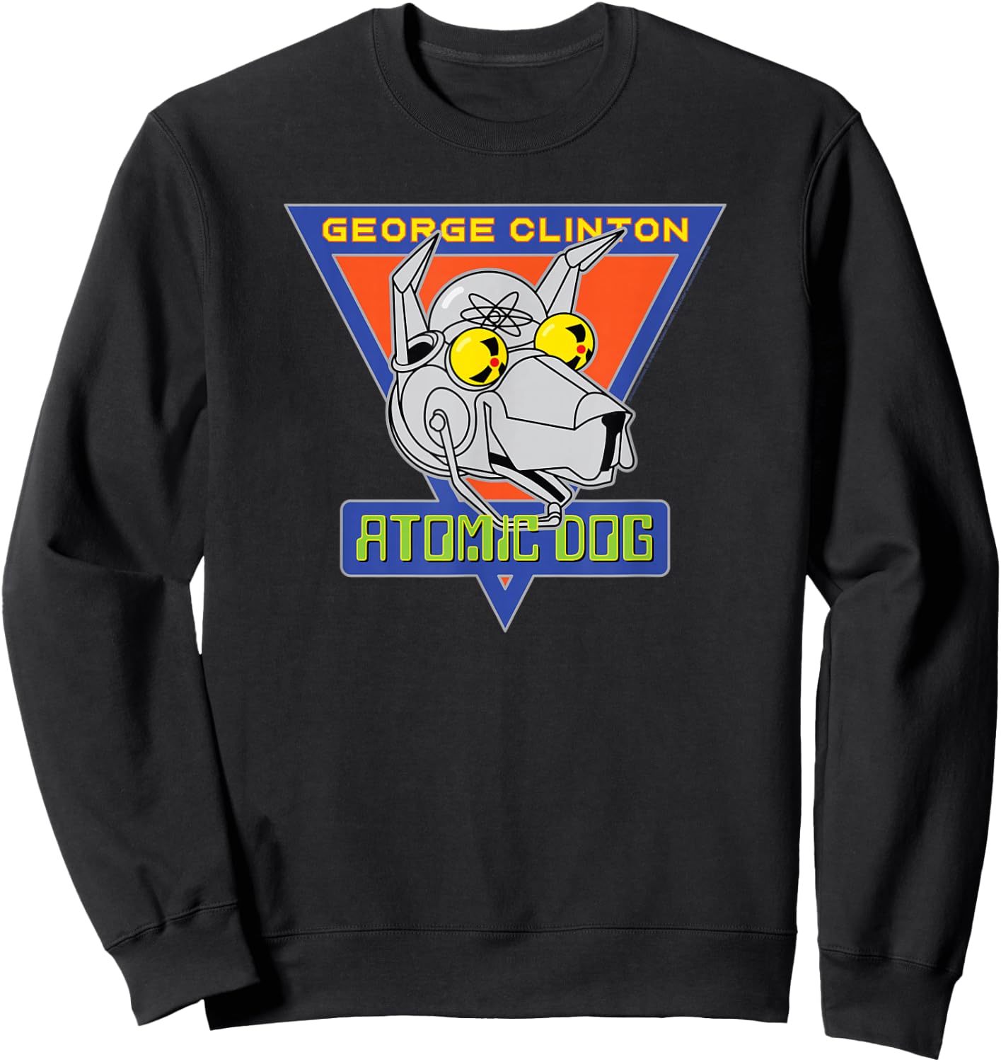 George Clinton Atomic Dog Triangle Logo Sweatshirt - Sweatshirt | Black
