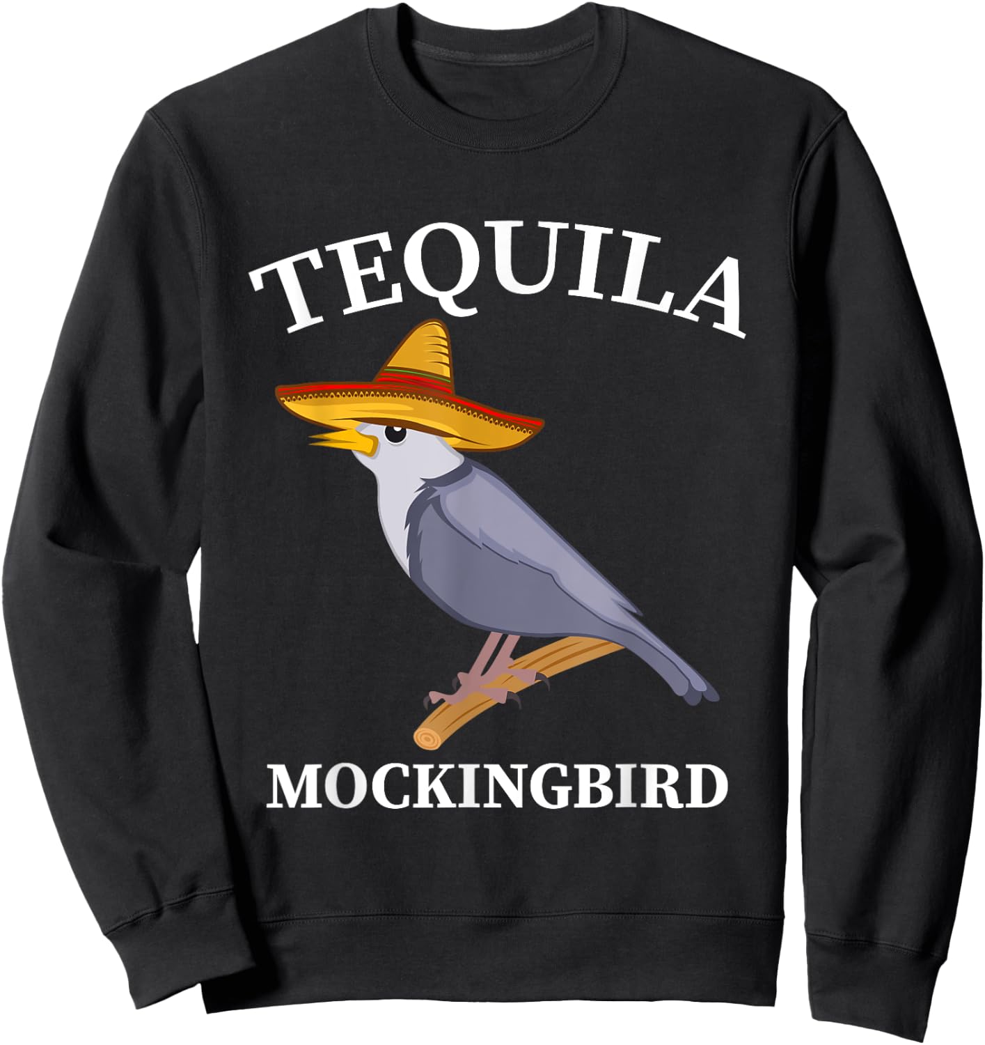Tequila Mockingbird Drinker And Bird Lover Sweatshirt - Sweatshirt | Black