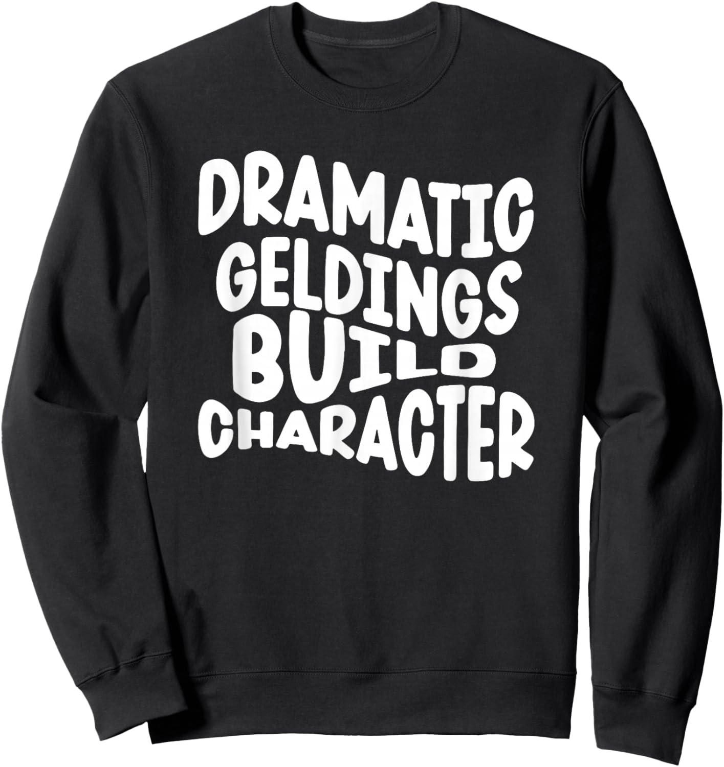 Dramatic geldings Build Character Sweatshirt - Sweatshirt | Black