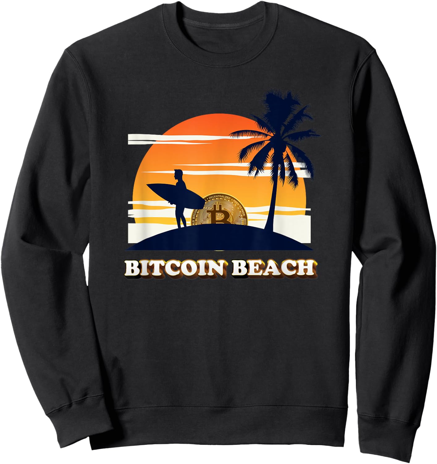 Bitcoin Beach, El Zonte, El Salvador Women Kids Sweatshirt - Sweatshirt | Black