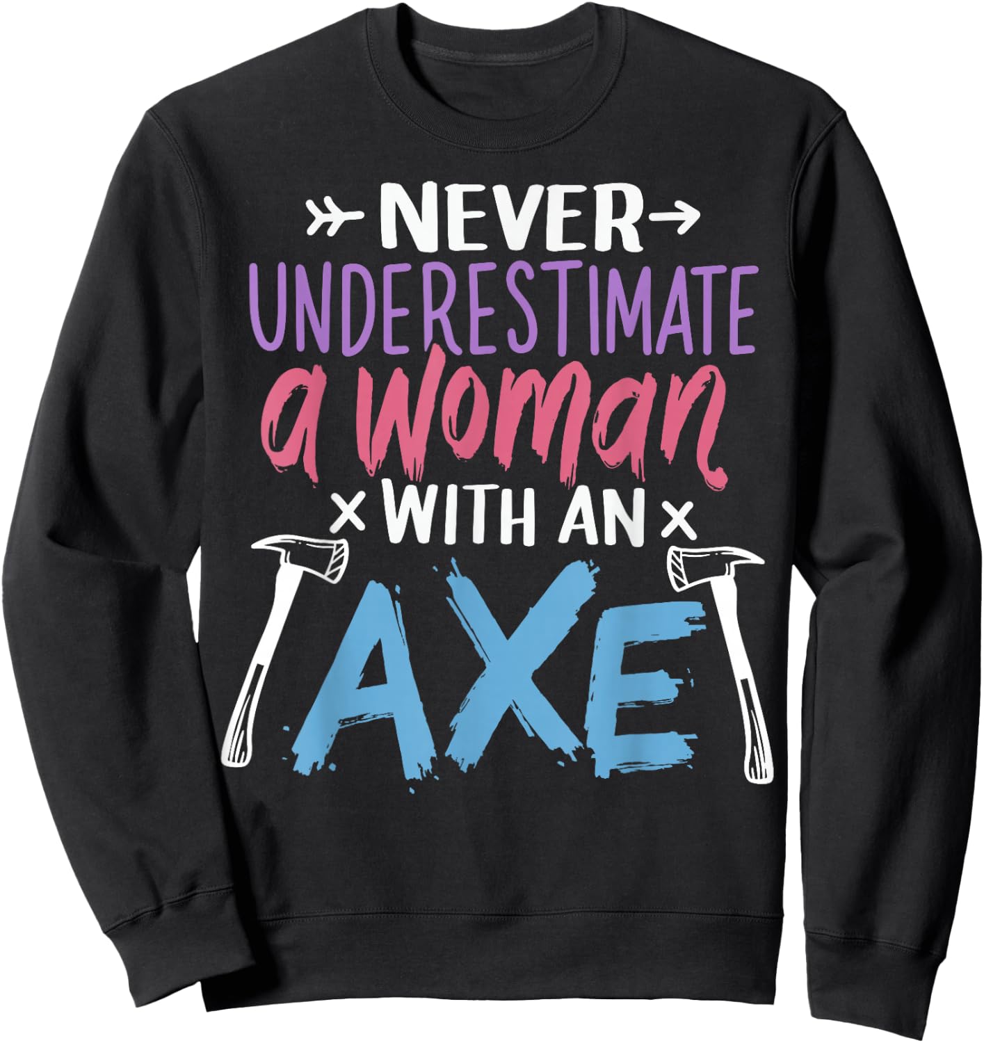 Axe Throwing Lumberjack Sweatshirt - Sweatshirt | Black