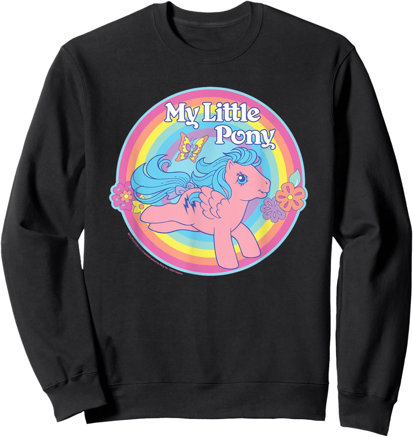 My Little Pony Firefly Smile Rainbow Circle Sweatshirt - Sweatshirt | Black
